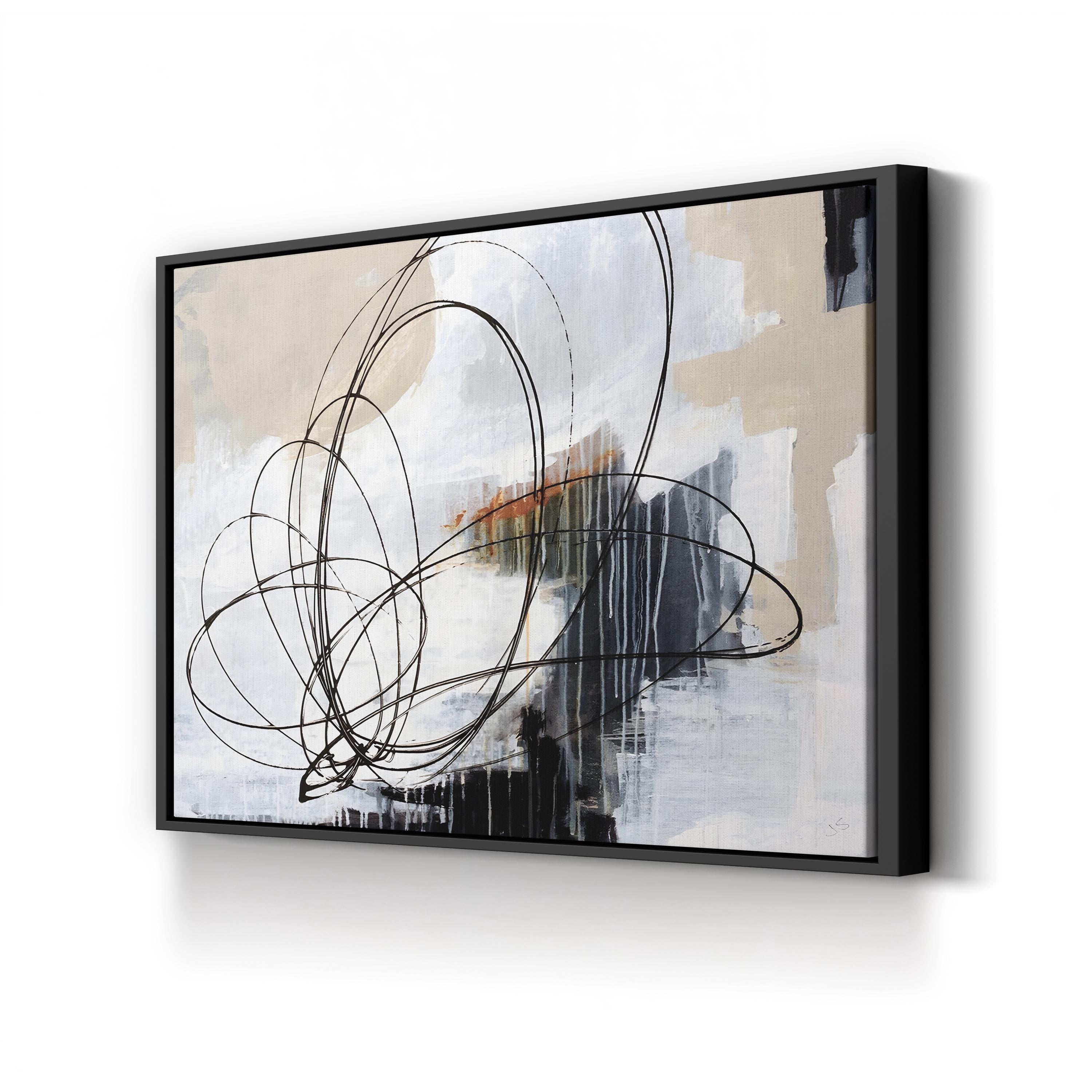 Verse II Wall Art by Joshua Schicker | Contemporary Abstract Line Art Canvas