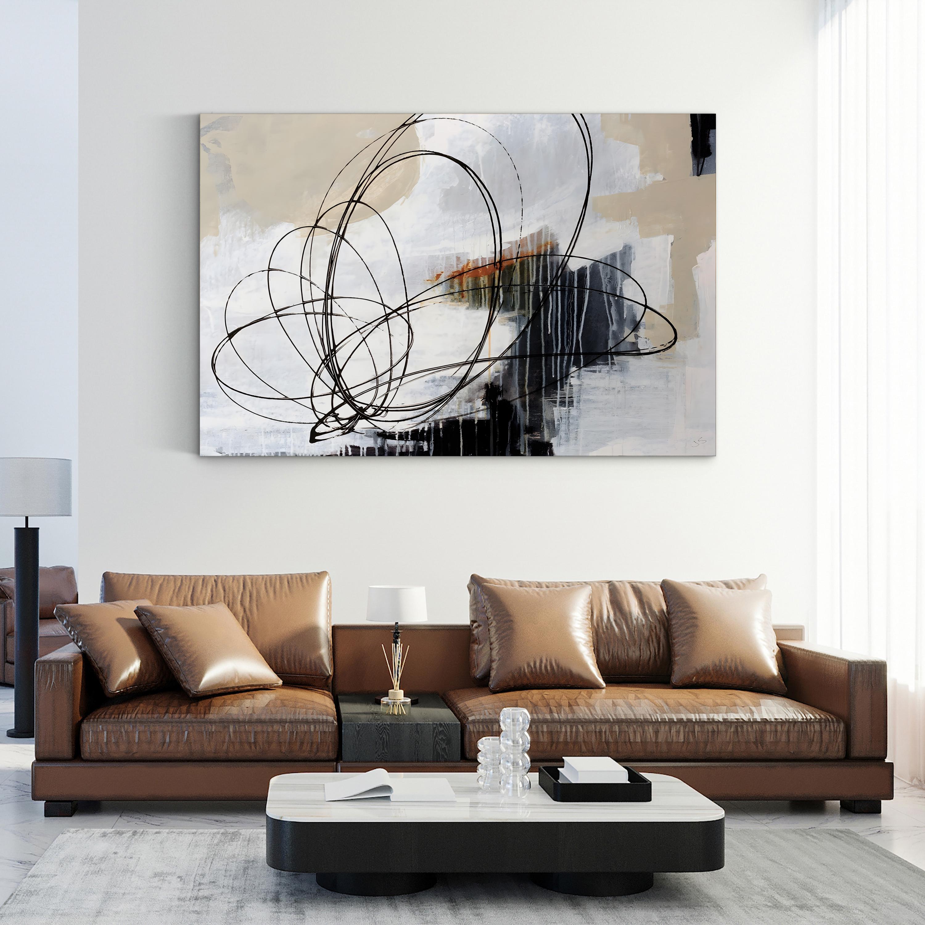 Verse II Wall Art by Joshua Schicker | Contemporary Abstract Line Art Canvas