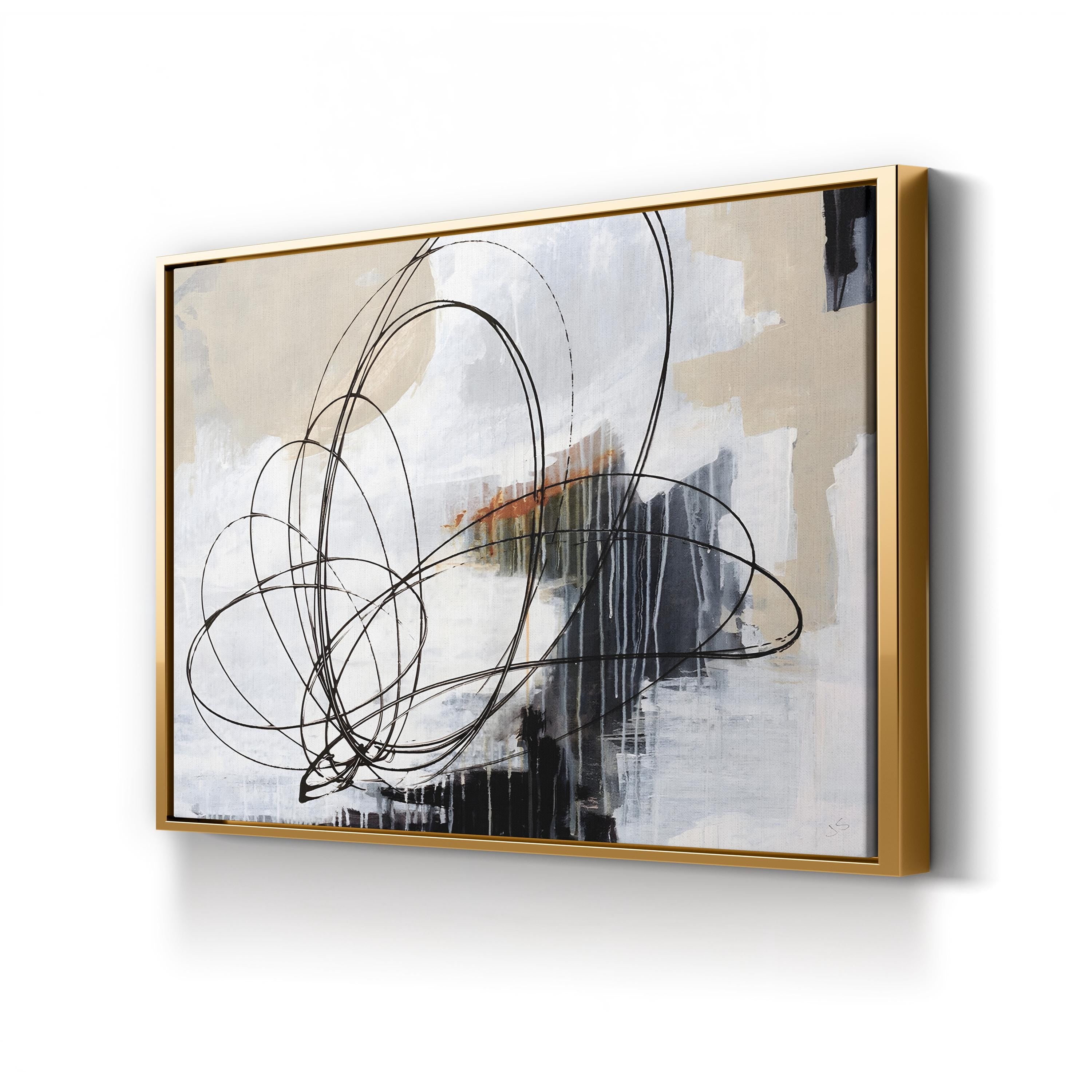Verse II Wall Art by Joshua Schicker | Contemporary Abstract Line Art Canvas