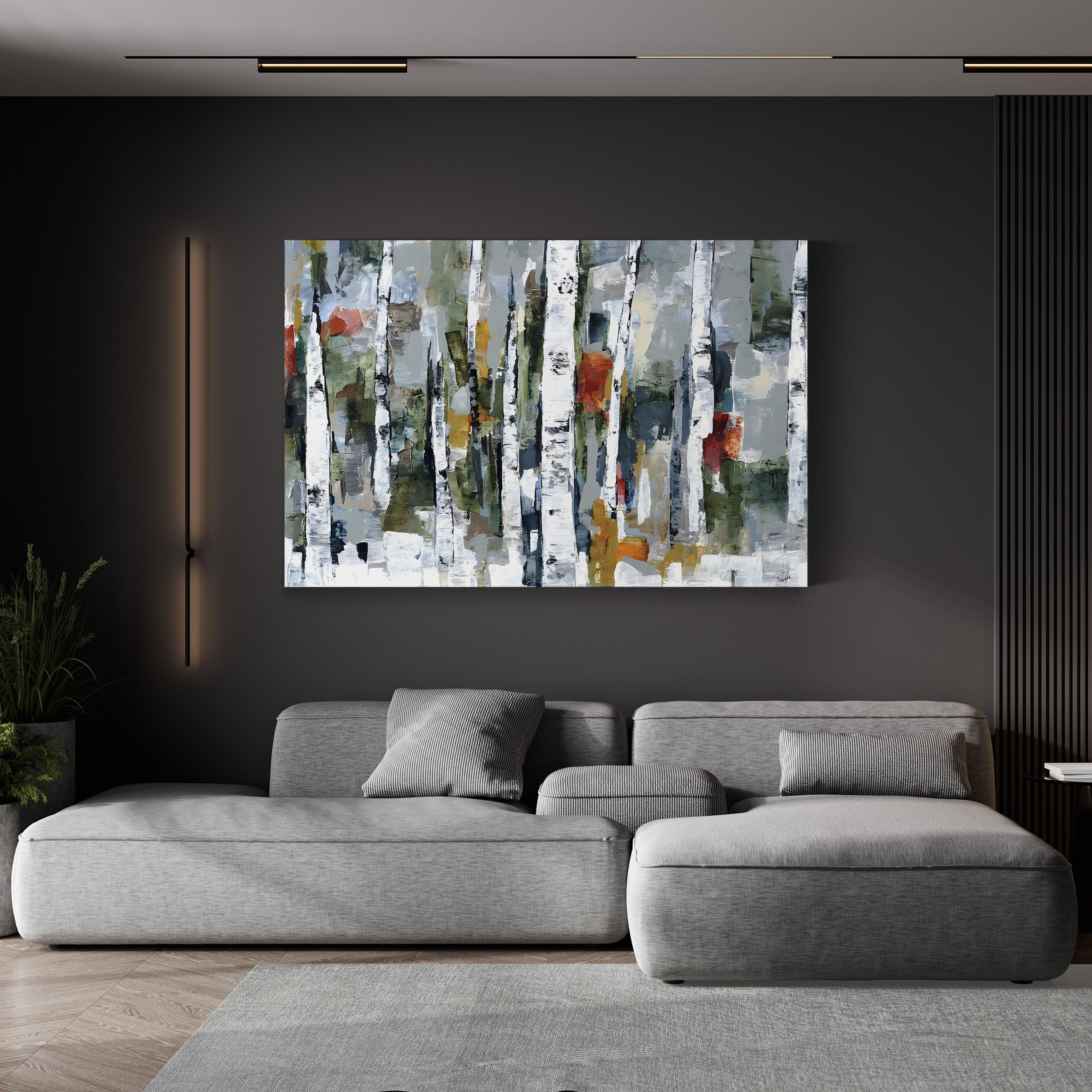 Vibrant Nature Wall Art by Alexys Henry | Contemporary Abstract Forest Canvas Print