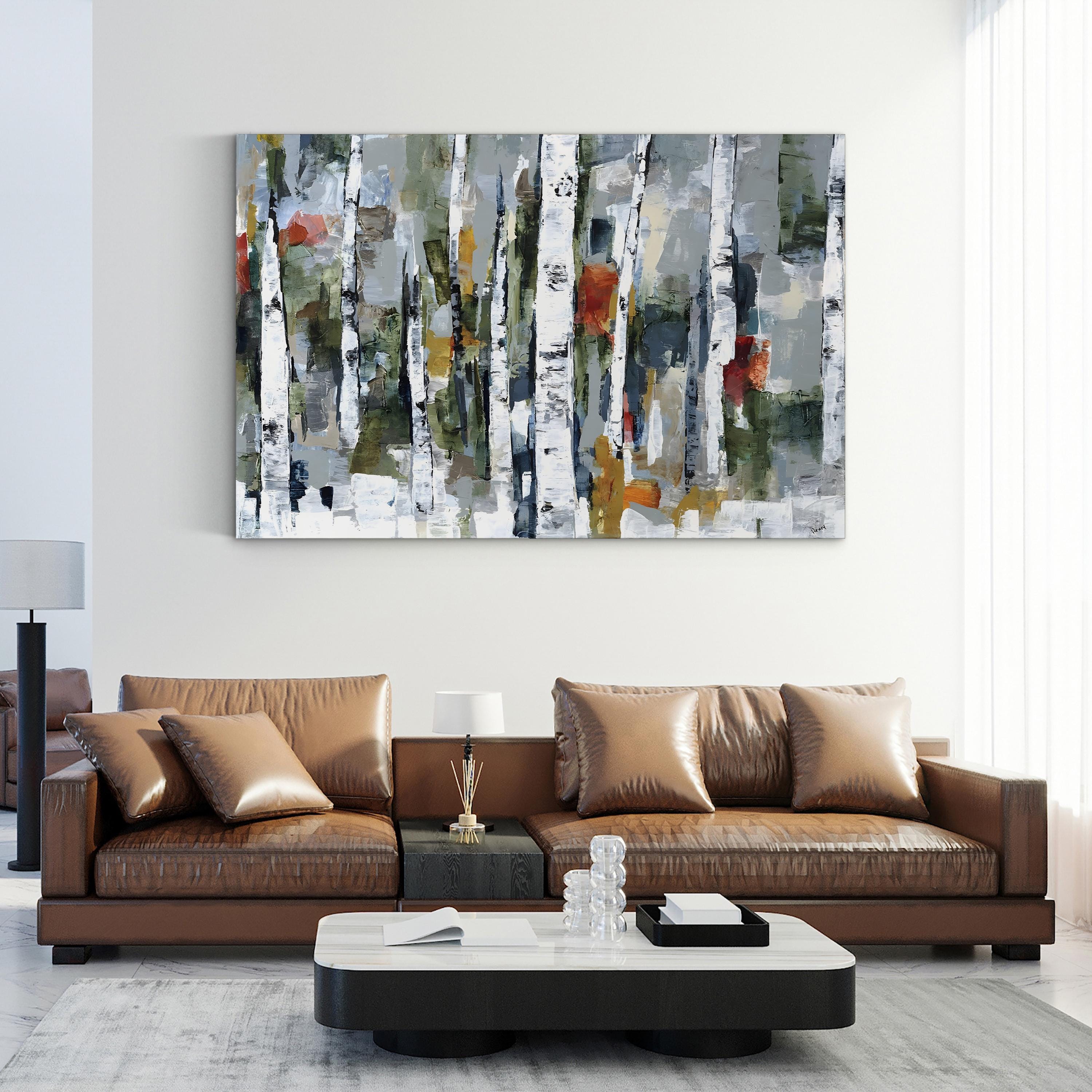Vibrant Nature Wall Art by Alexys Henry | Contemporary Abstract Forest Canvas Print