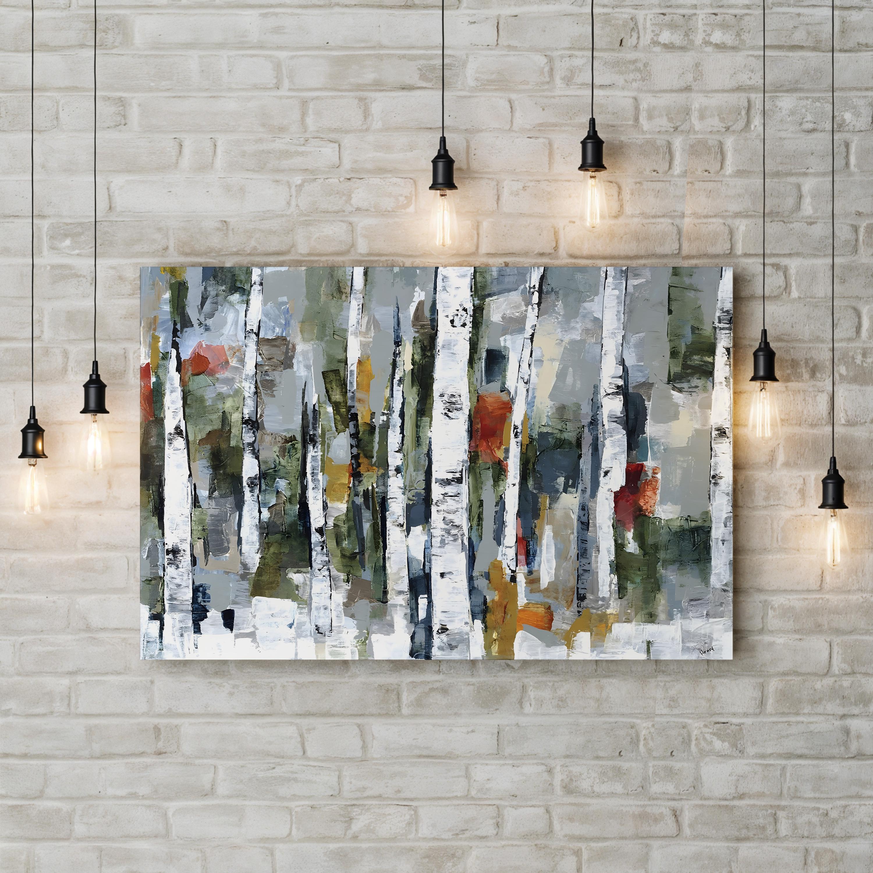 Vibrant Nature Wall Art by Alexys Henry | Contemporary Abstract Forest Canvas Print