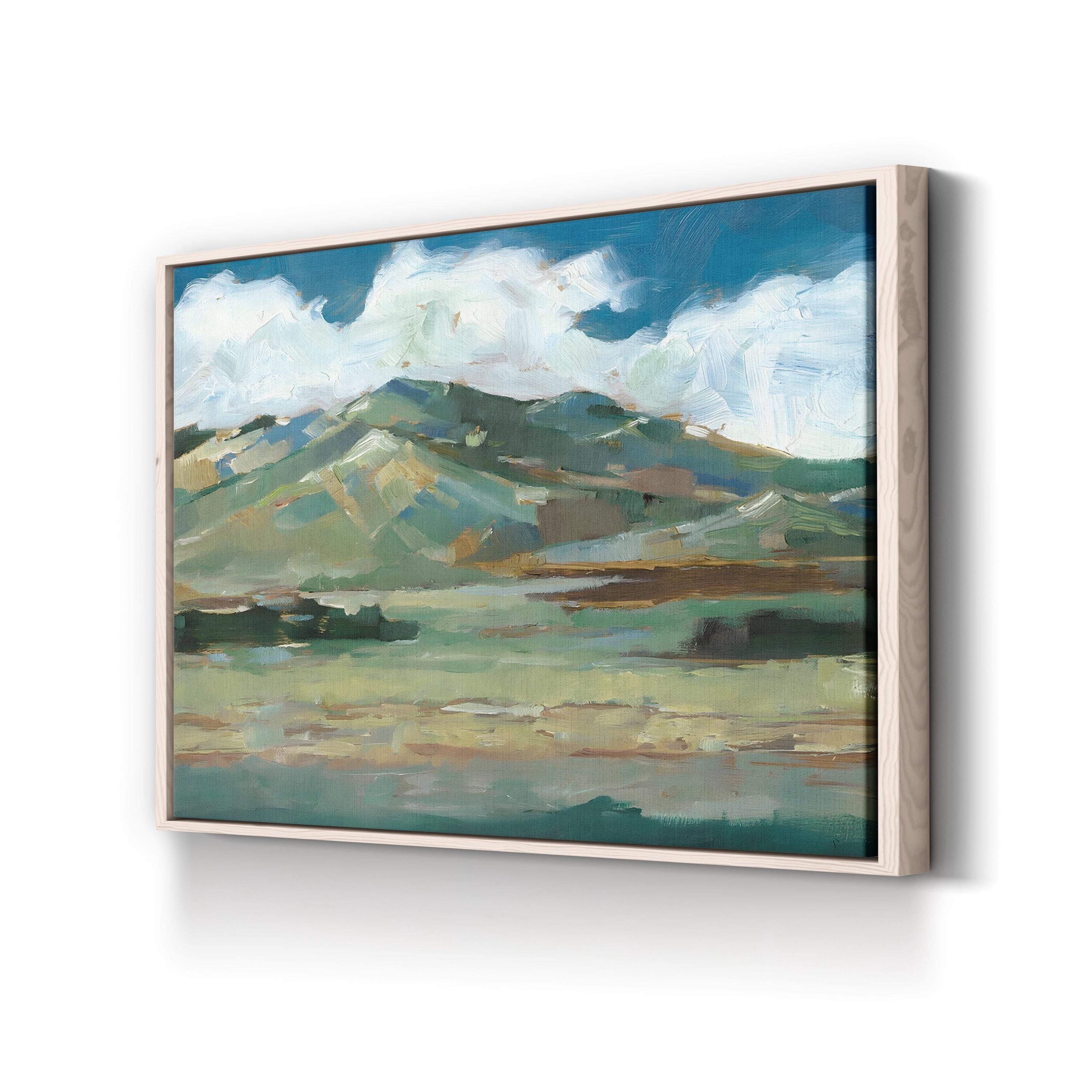 Western Sky Rolling Hills – Period Illustration Wall Art | Serene Landscape Canvas Print