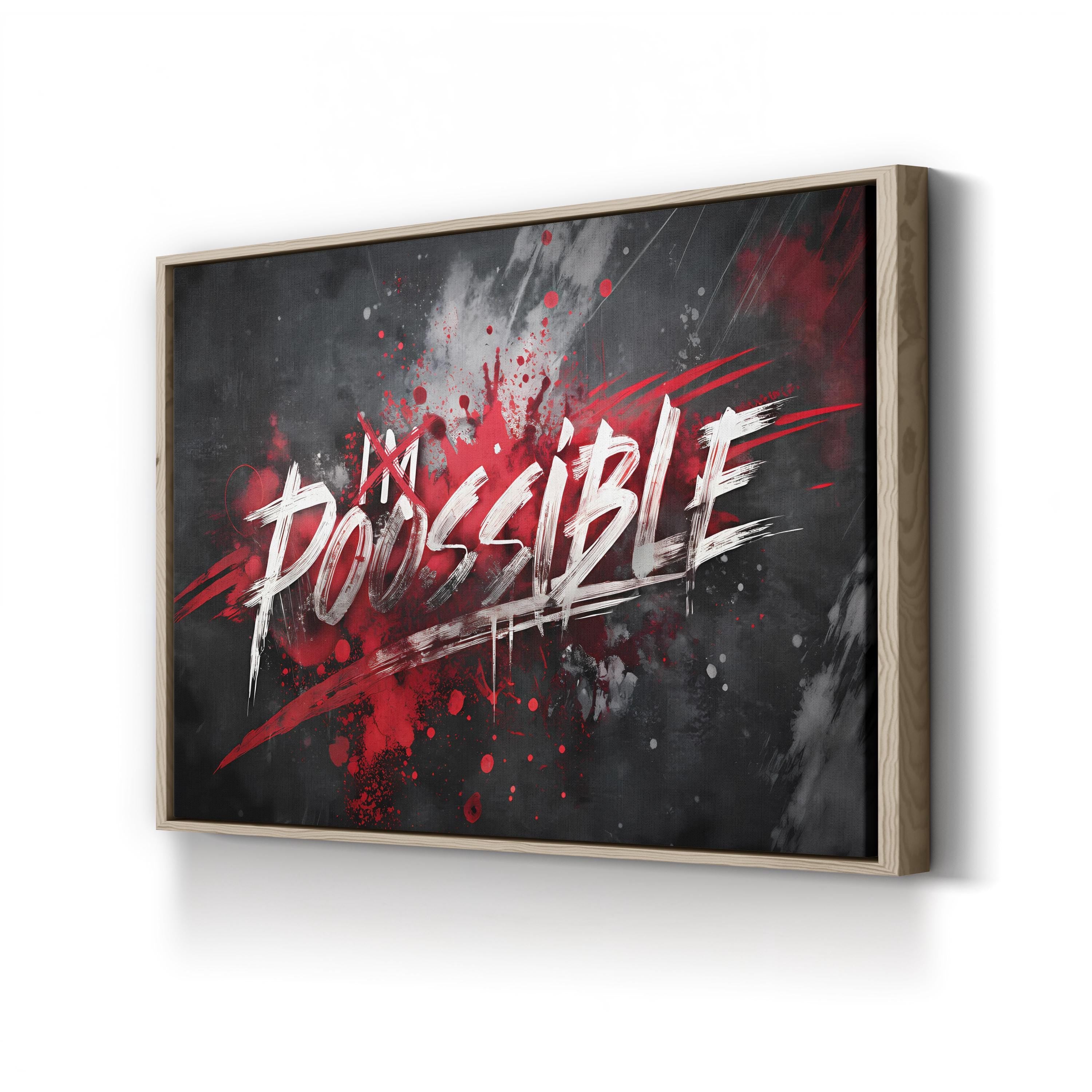 Anything Is Possible Inspirational Motivational Wall Art
