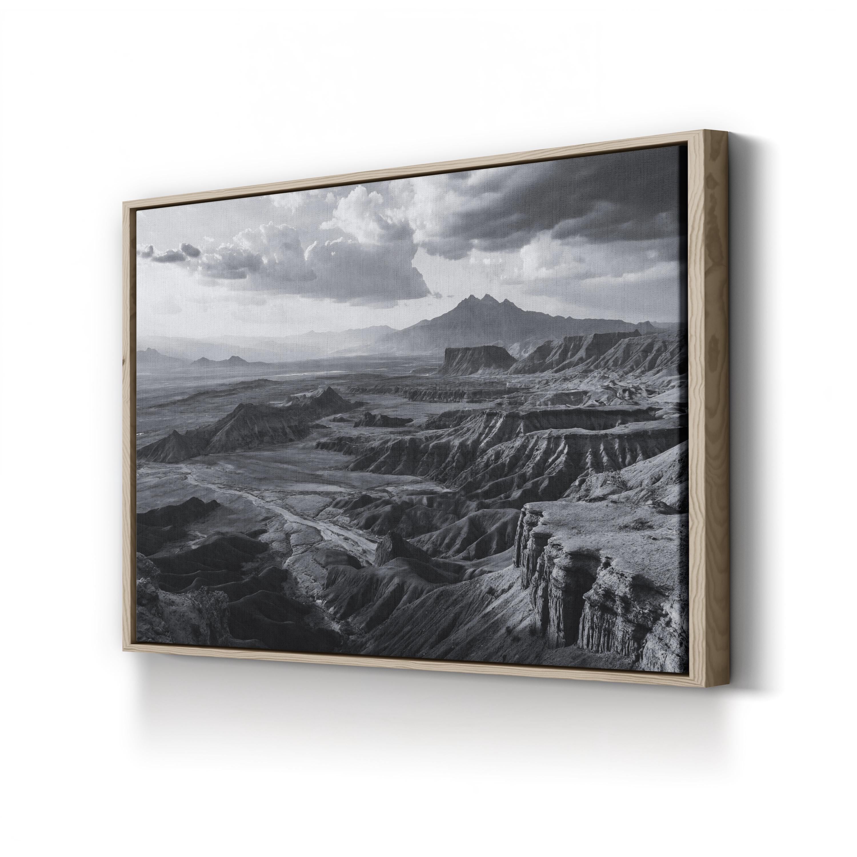 Anza Borrego Desert Black and White – Vintage Photography Wall Art | Scenic Landscape Canvas Print