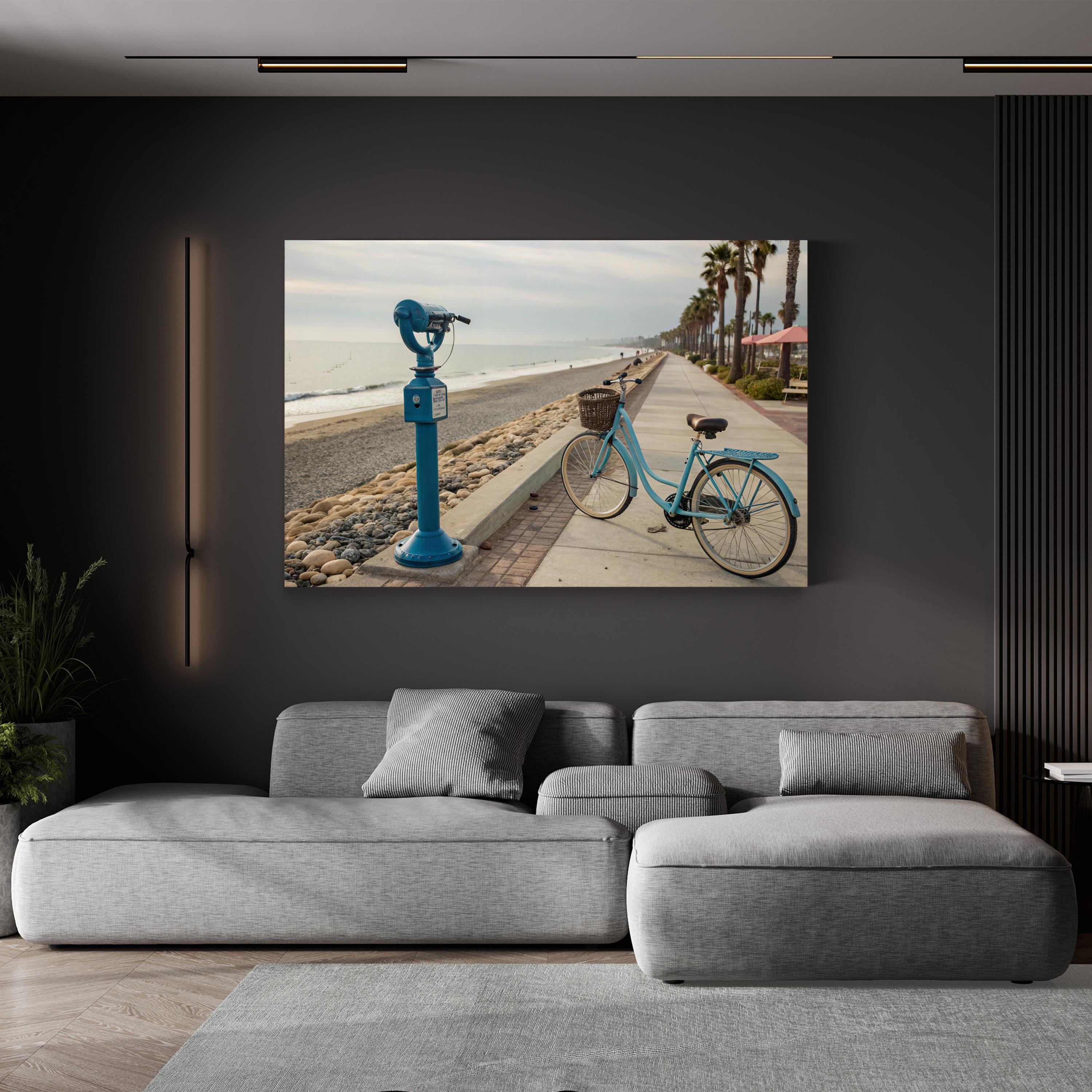 Coastal Promenade Vintage – Vintage Photography Wall Art | Travel Landscape Canvas Print