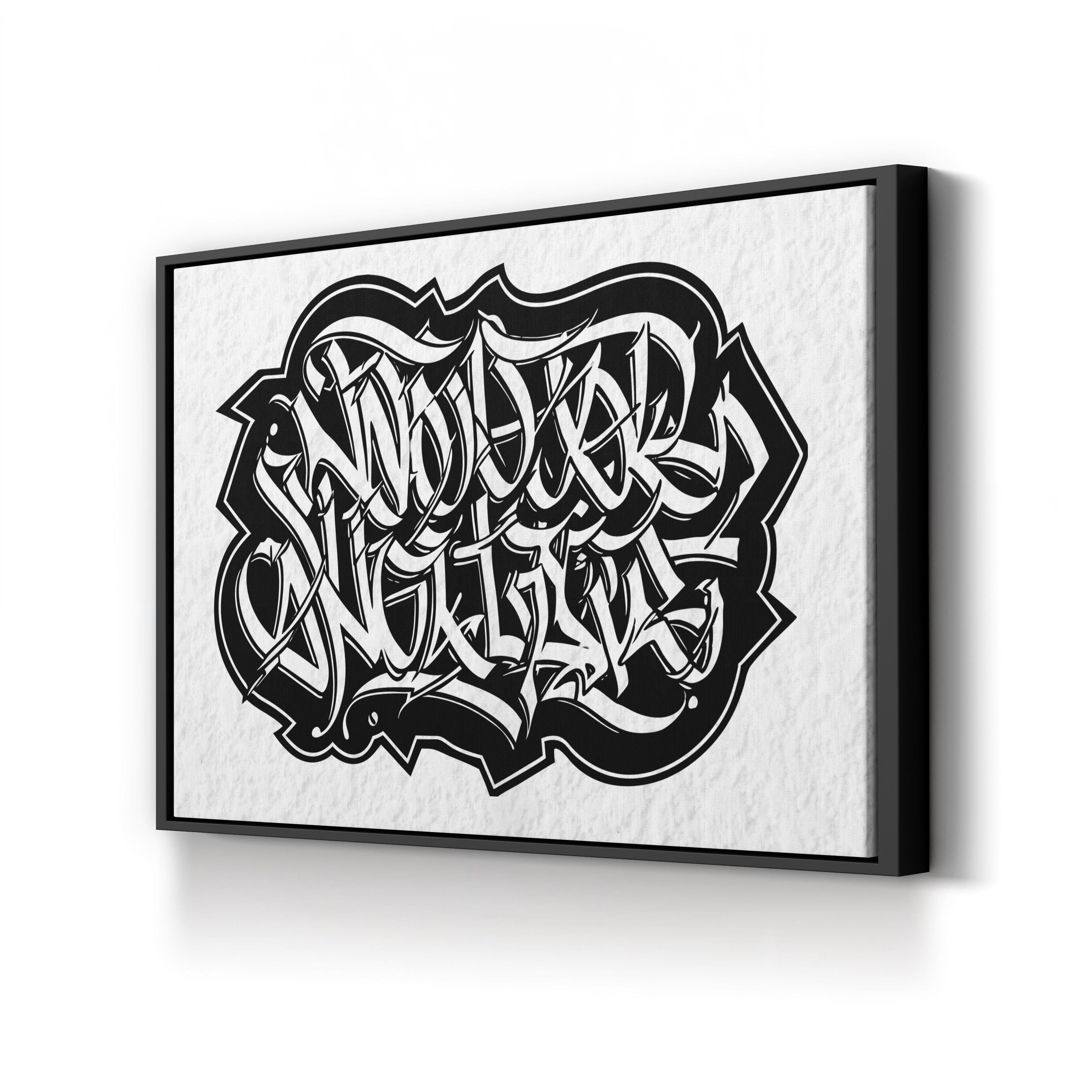 Calligraphy II – Period Illustration Wall Art | Modern Typography Canvas Print