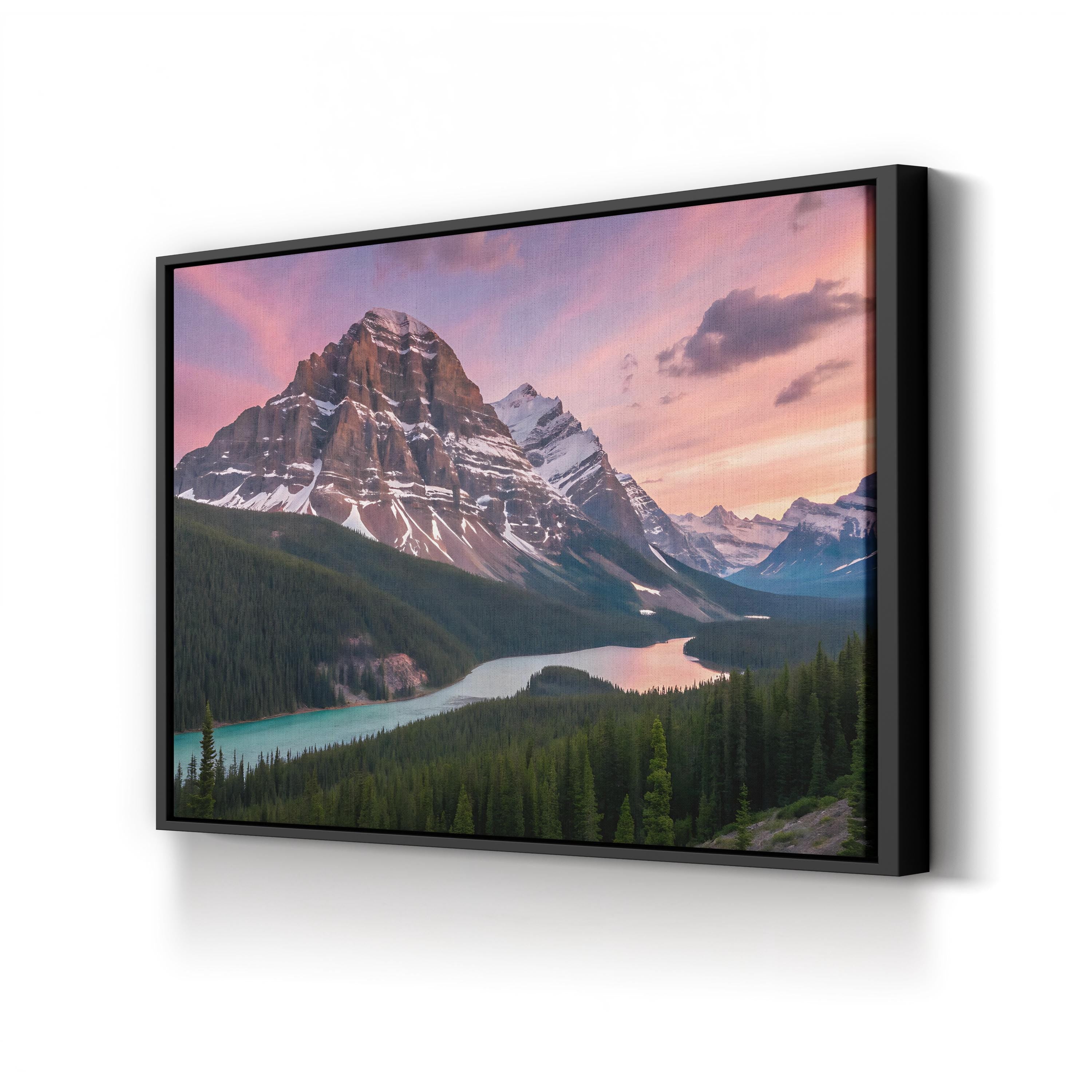 Mount Assiniboine – Vintage Photography Wall Art | Canadian Rockies Canvas Print