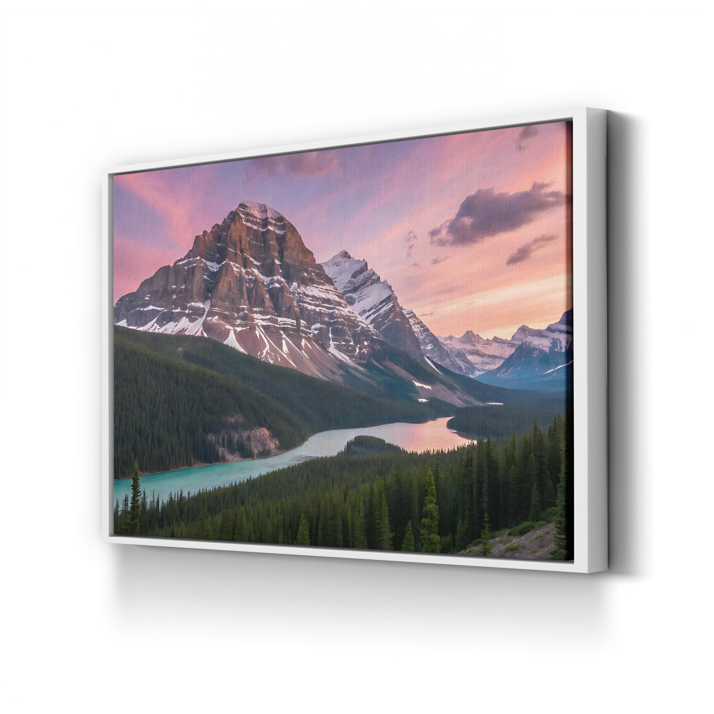 Mount Assiniboine – Vintage Photography Wall Art | Canadian Rockies Canvas Print