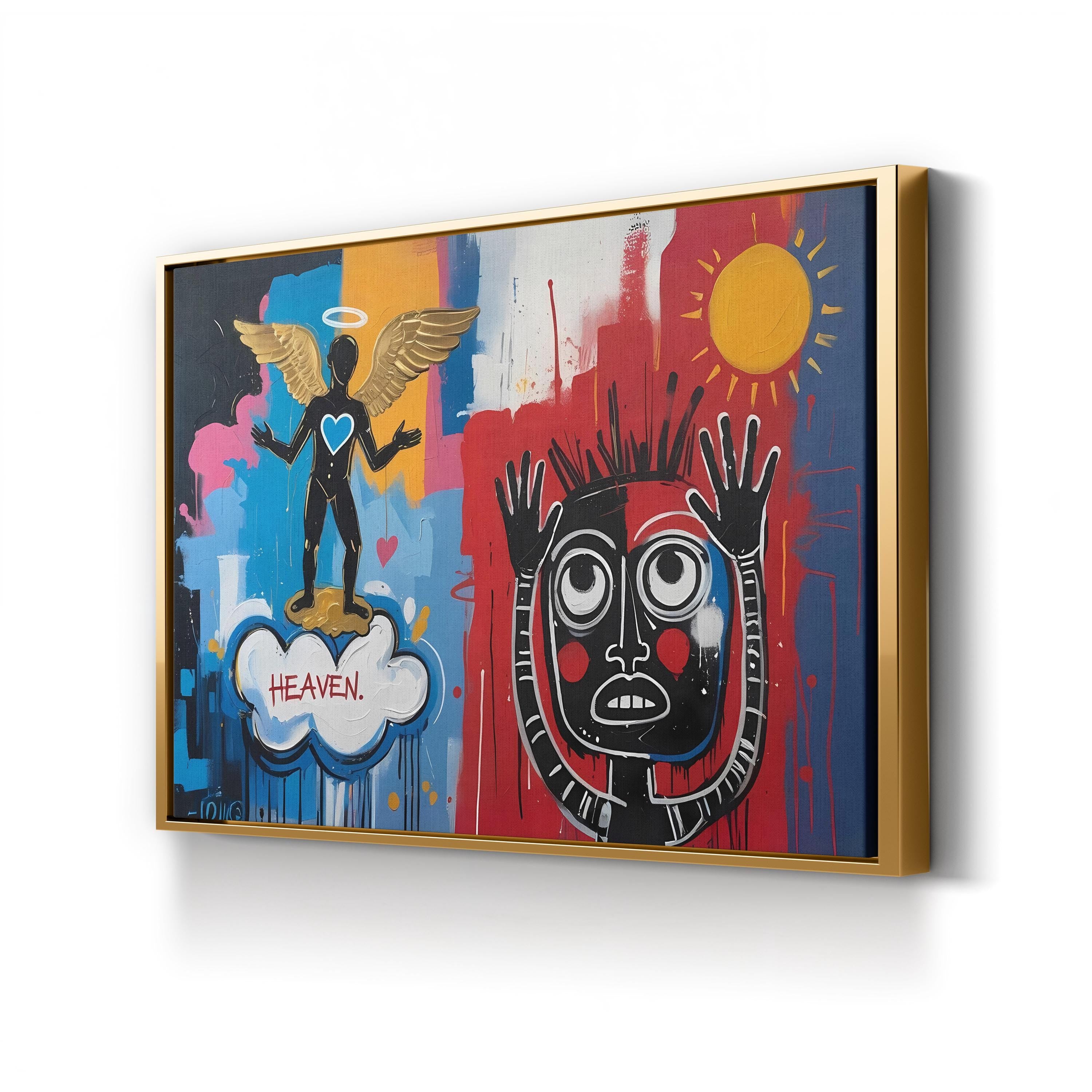 Abstract Hands – Period Illustration Wall Art | Colorful Motivational Canvas Print
