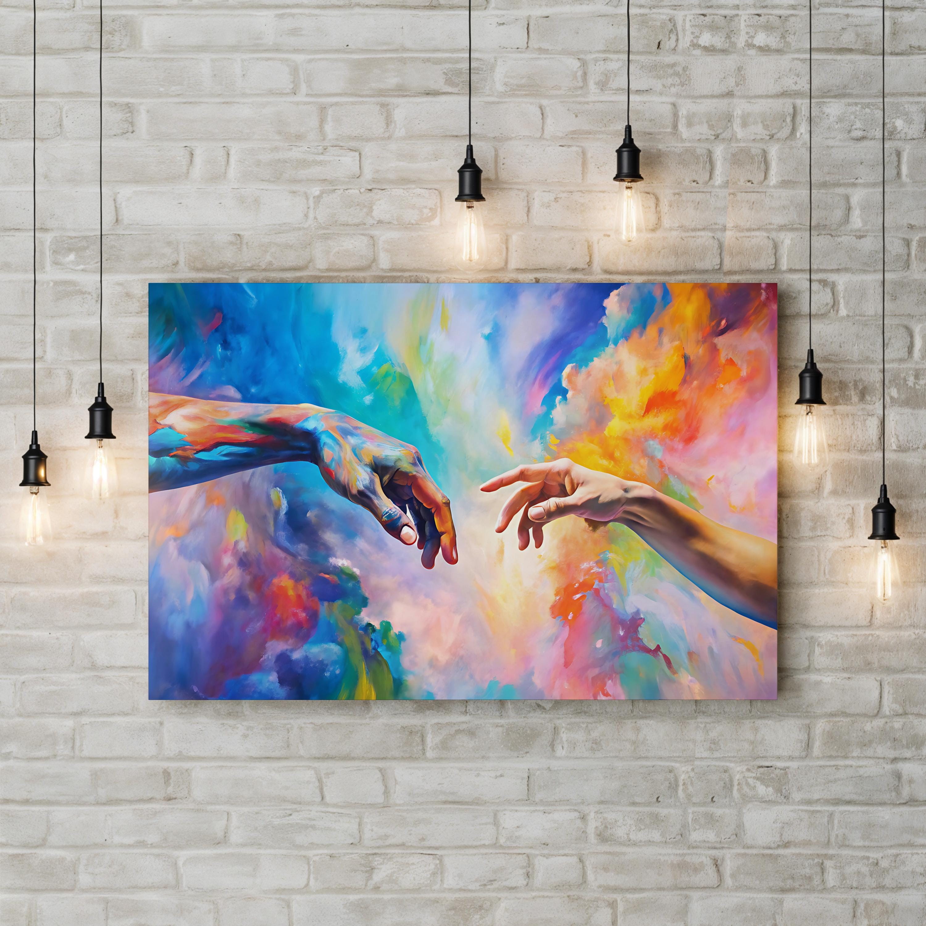 Abstract Color Explosion – Period Illustration Wall Art | Modern Vibrant Canvas Print