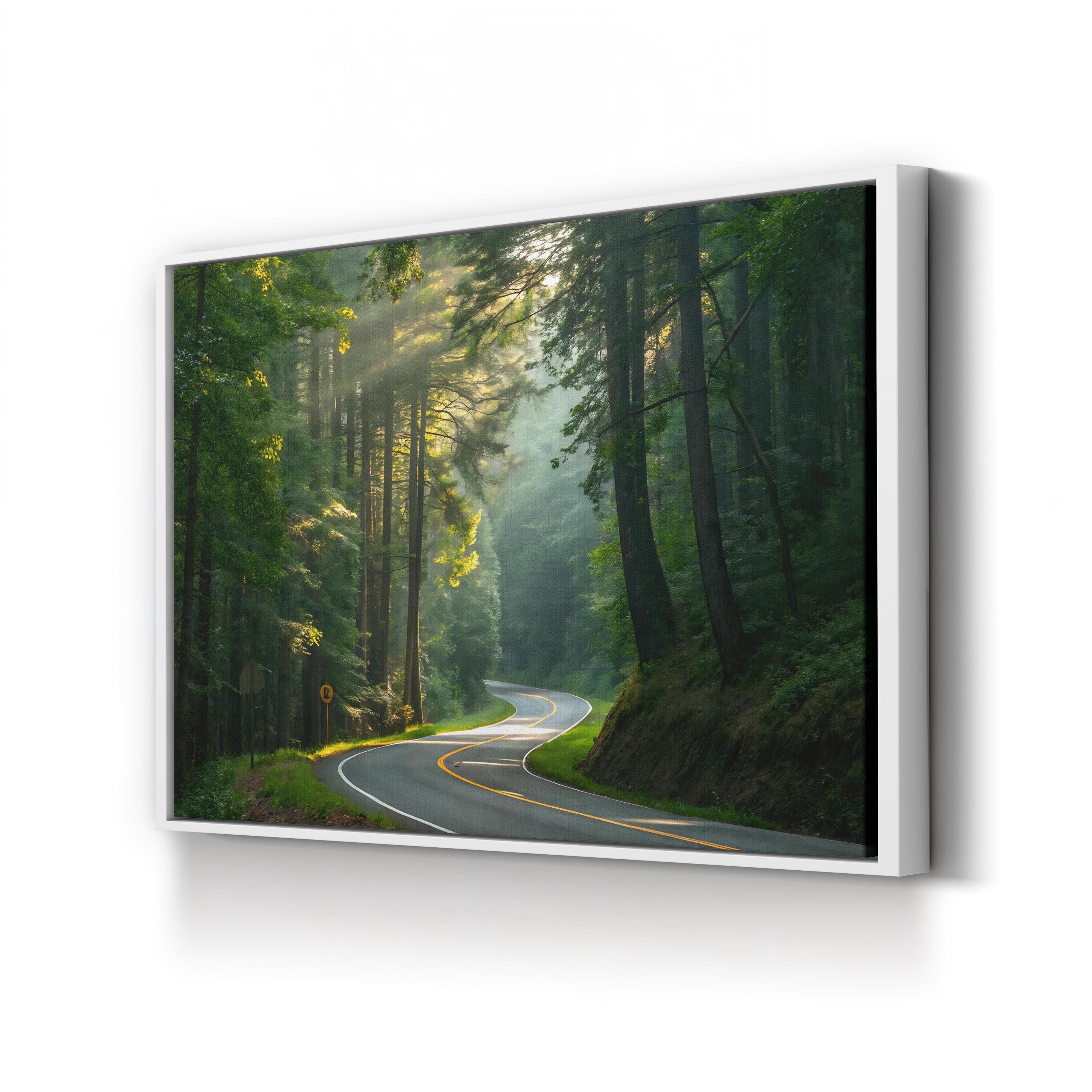 Country Road Scenic – Vintage Photography Wall Art | Countryside Landscape Canvas Print