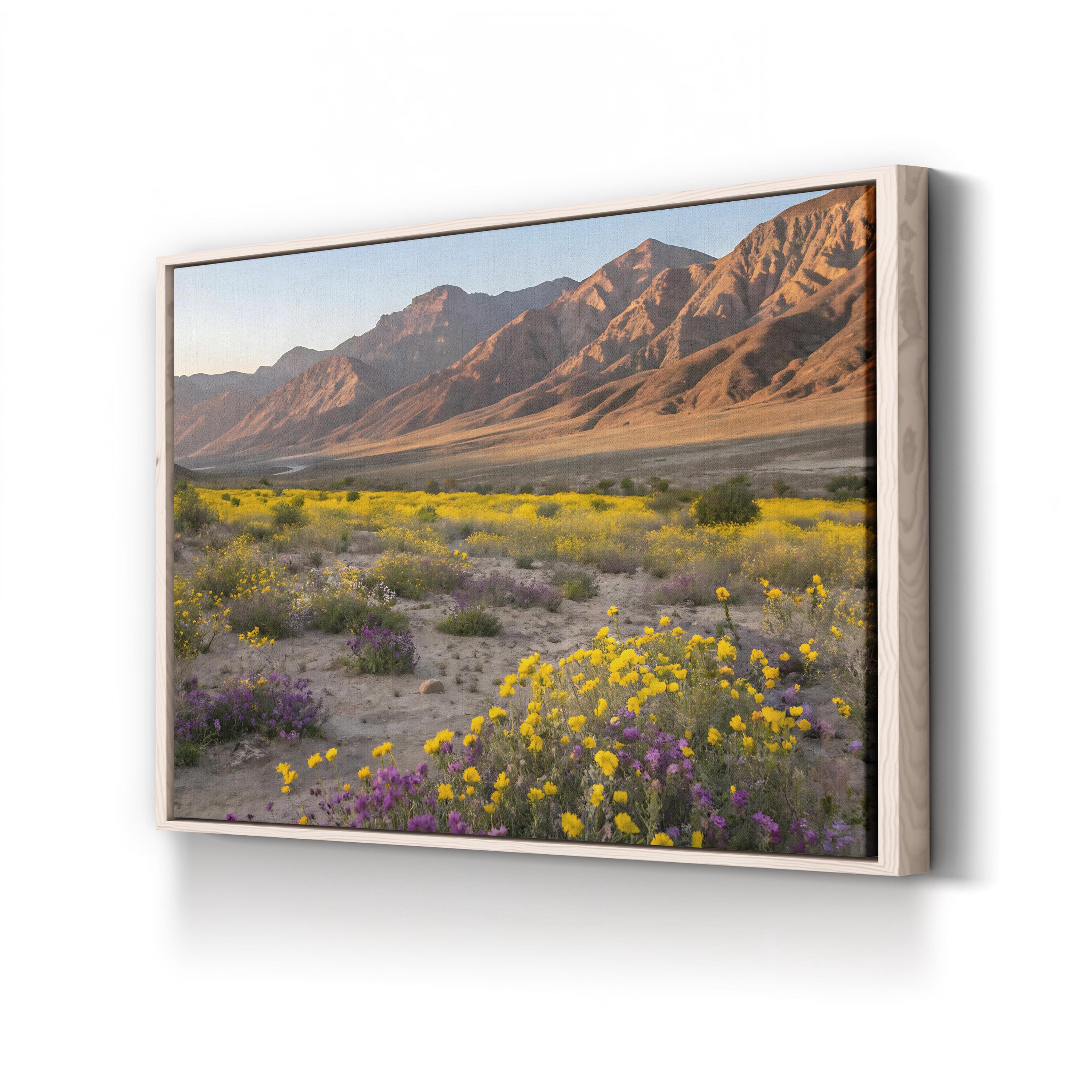 Desert Superbloom – Vintage Photography Wall Art | Floral Landscape Canvas Print