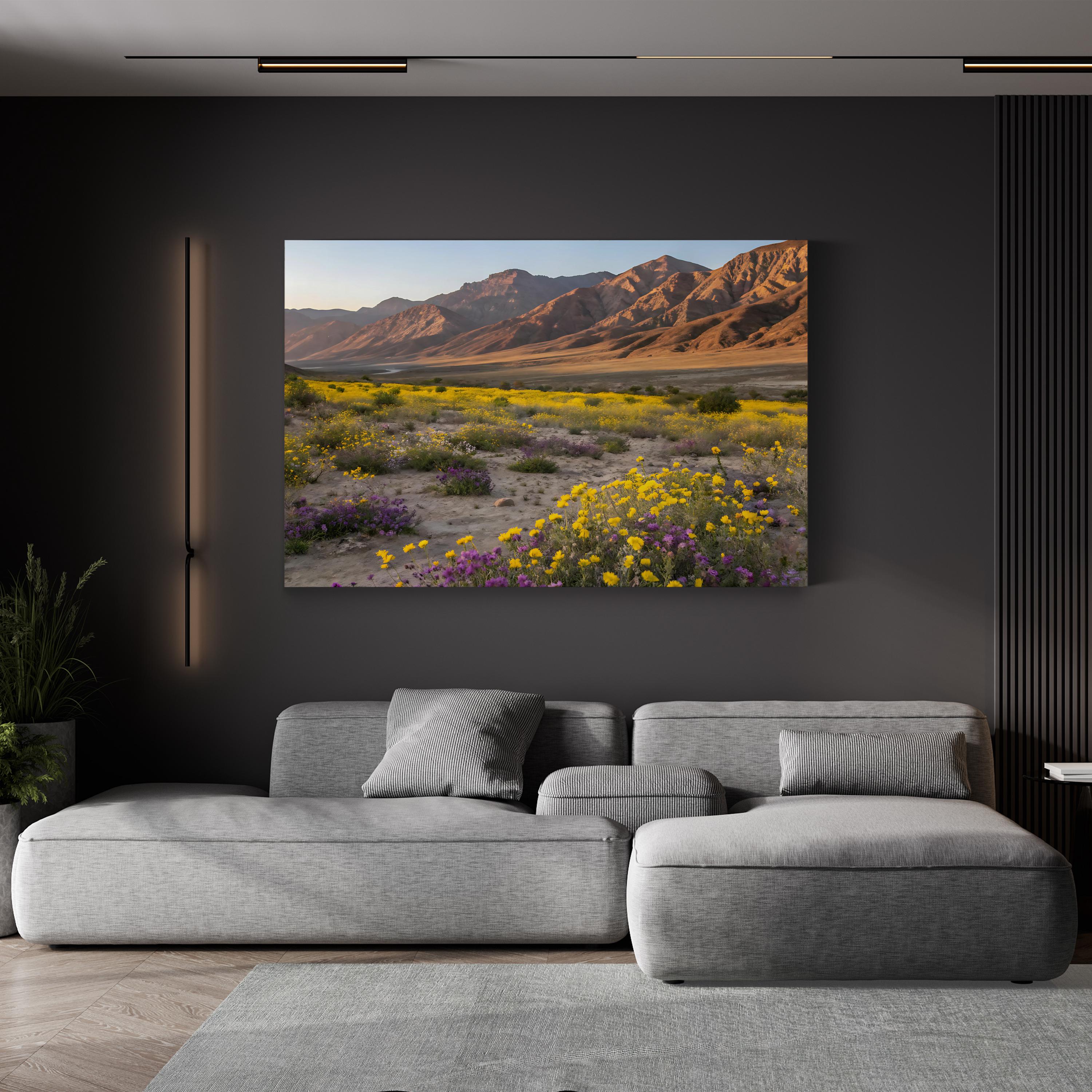 Desert Superbloom – Vintage Photography Wall Art | Floral Landscape Canvas Print