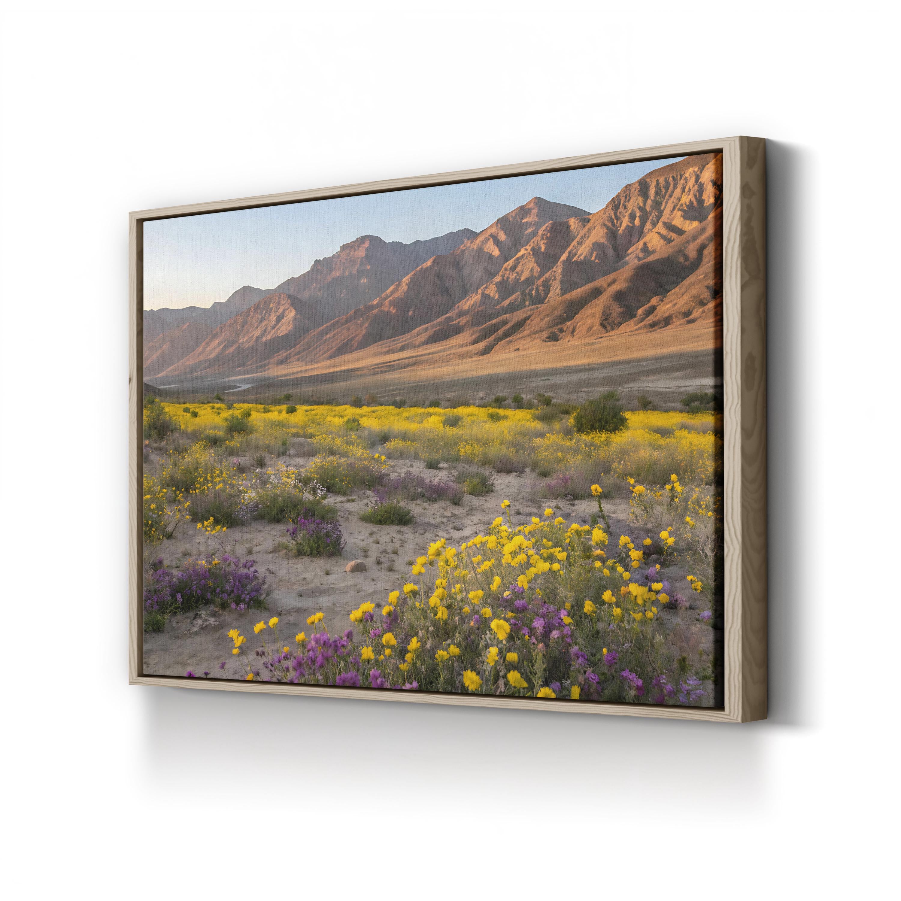 Desert Superbloom – Vintage Photography Wall Art | Floral Landscape Canvas Print