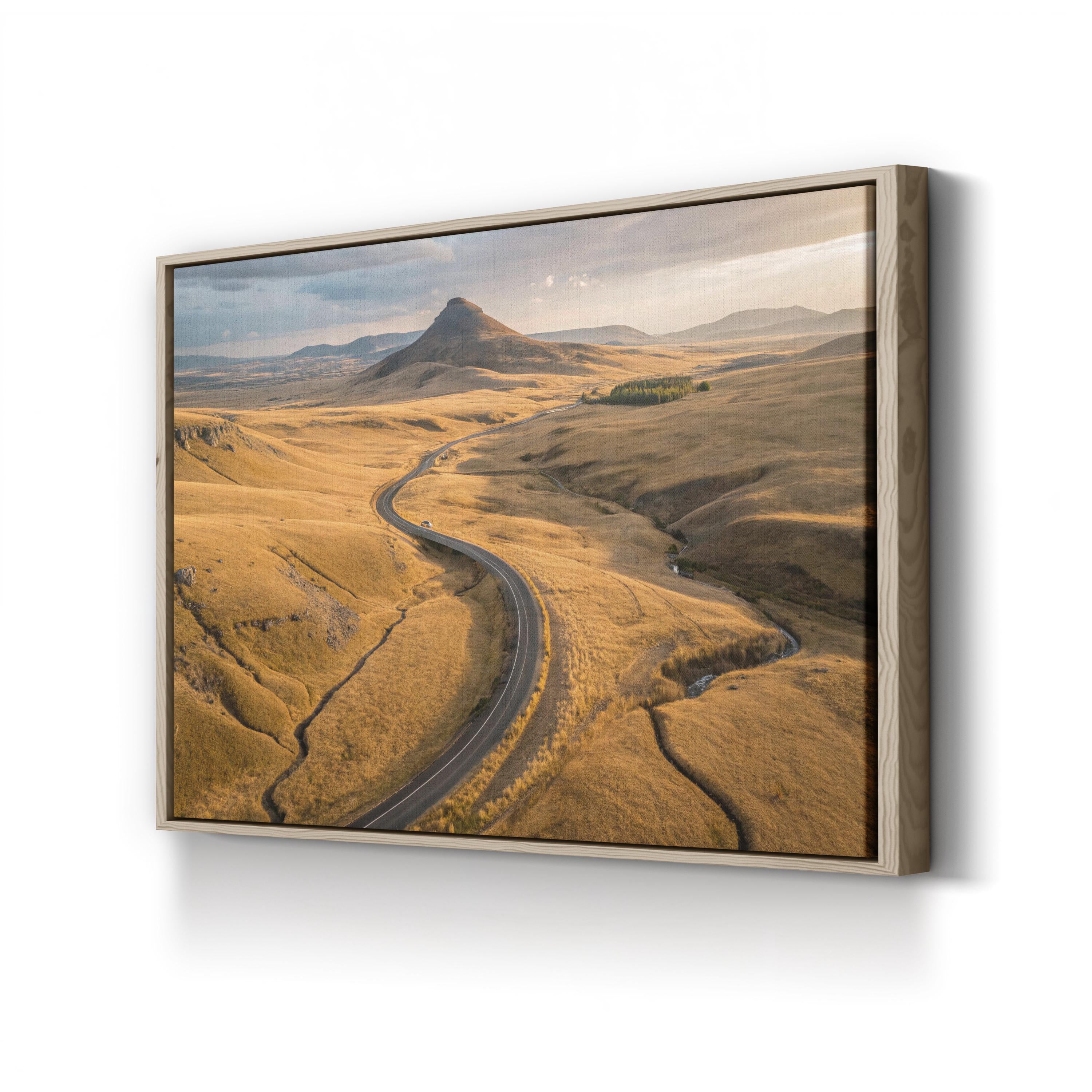 Iceland Deserted Pathways – Vintage Photography Wall Art | Rugged Landscape Canvas Print