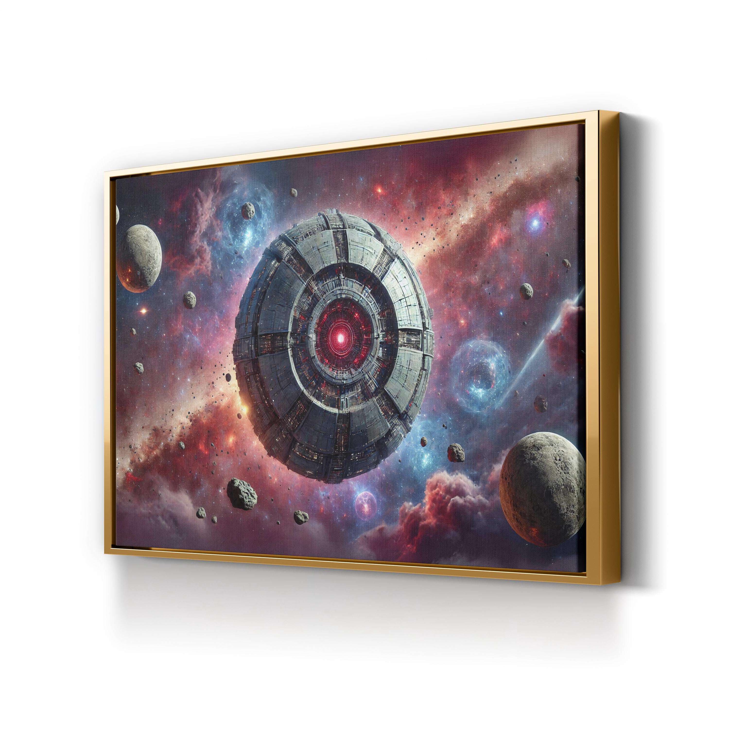 Cosmic Disturbance Canvas – Motivational Galaxy Wall Art