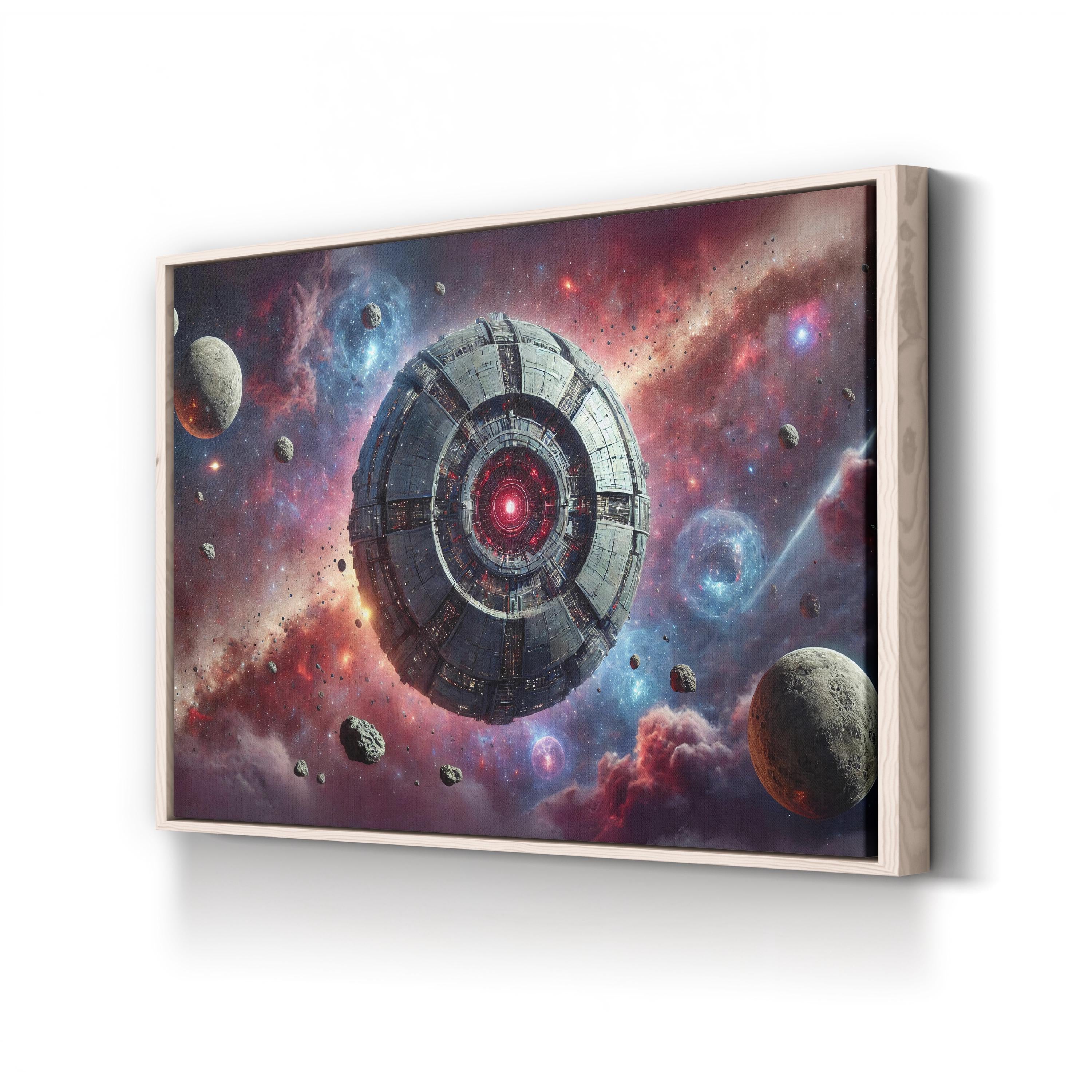 Cosmic Disturbance Canvas – Motivational Galaxy Wall Art