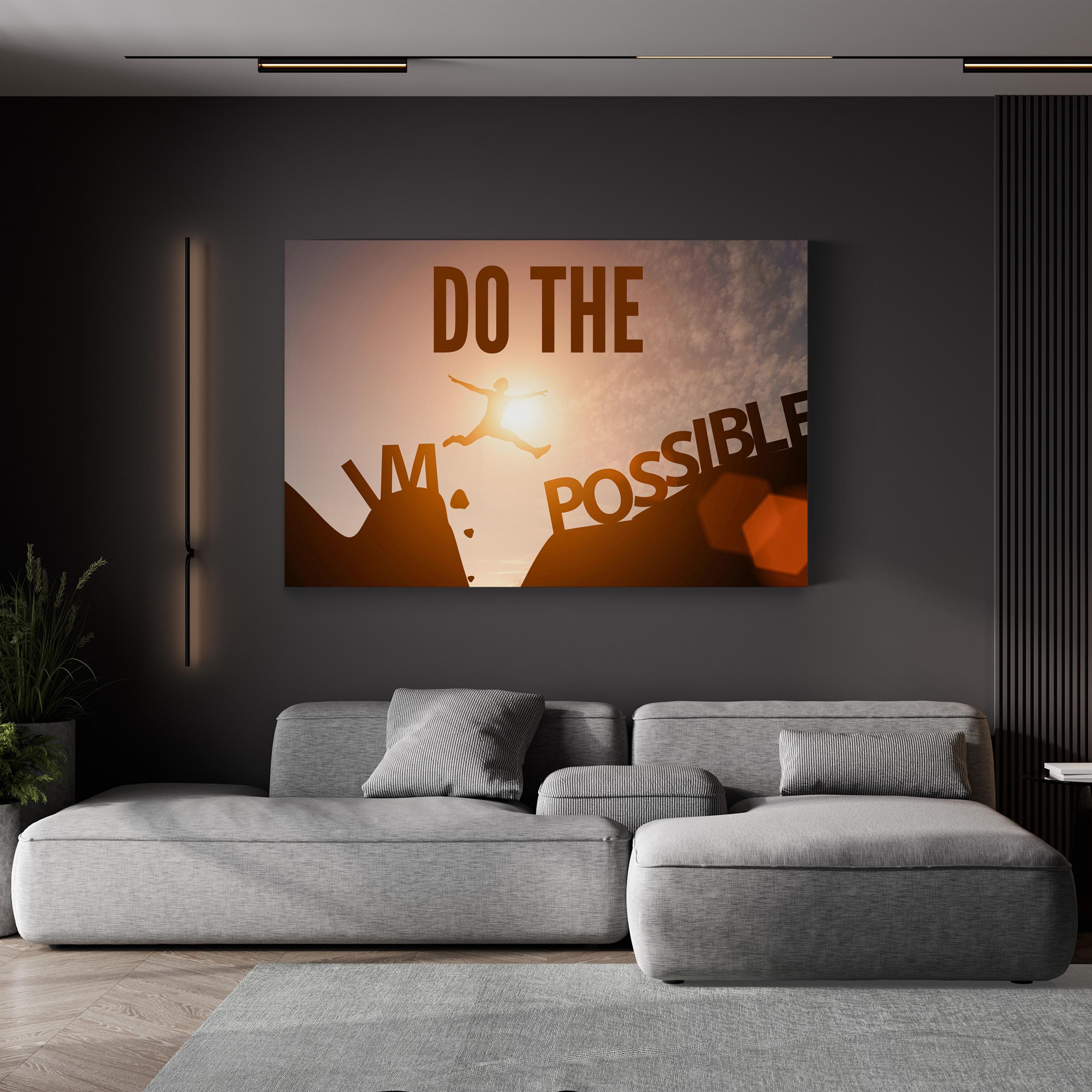 Do The Impossible Graffiti Canvas Art: Motivational Office Decor