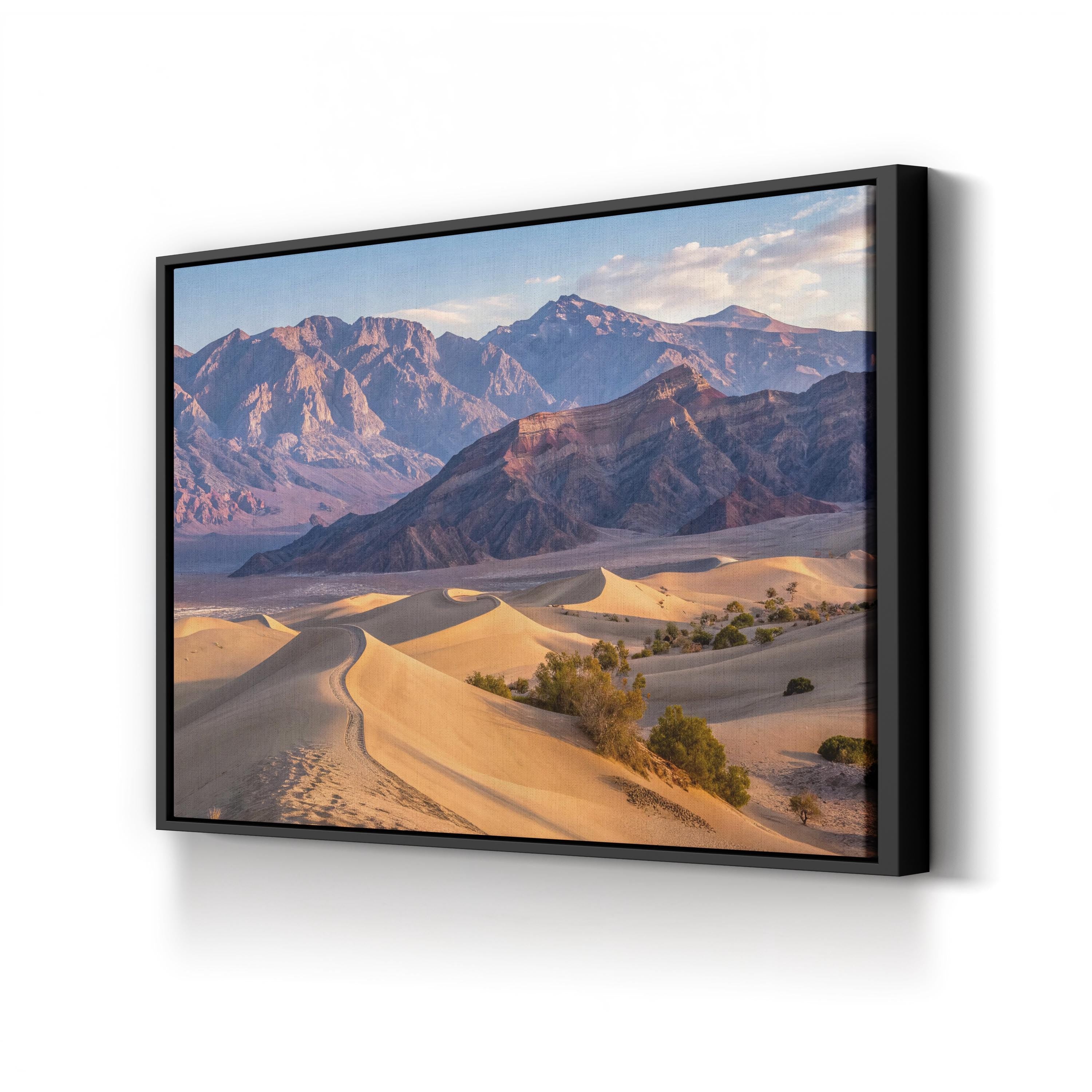 Death Valley Dunes – Vintage Photography Wall Art | Desert Landscape Canvas Print