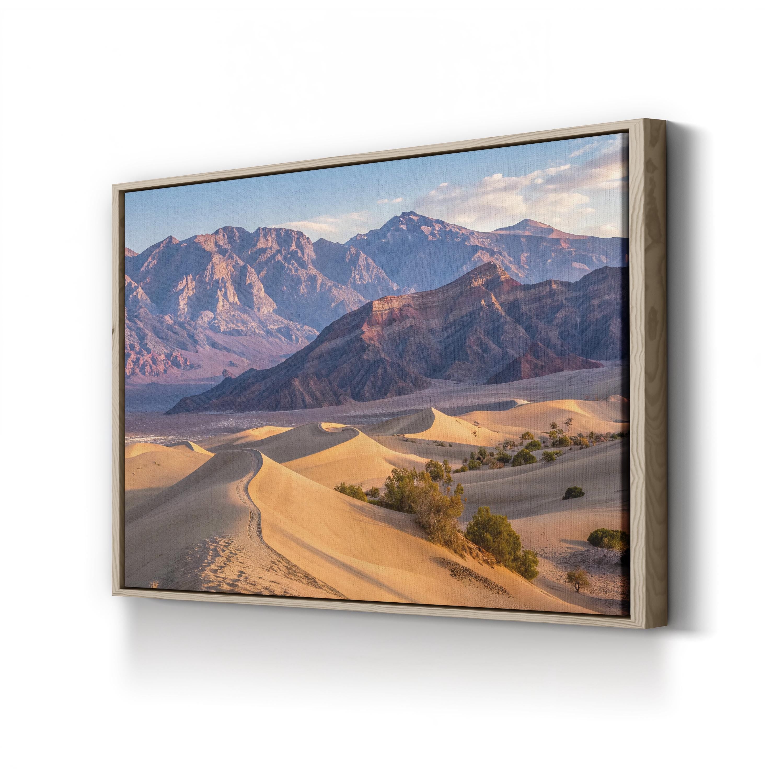 Death Valley Dunes – Vintage Photography Wall Art | Desert Landscape Canvas Print