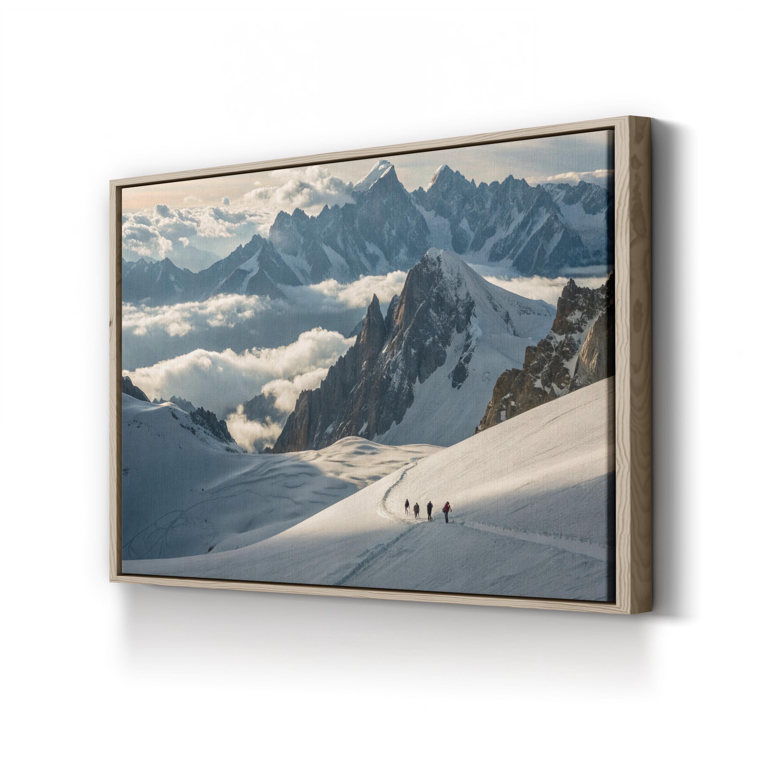 Mountain Expedition – Vintage Photography Wall Art | Adventure Landscape Canvas Print