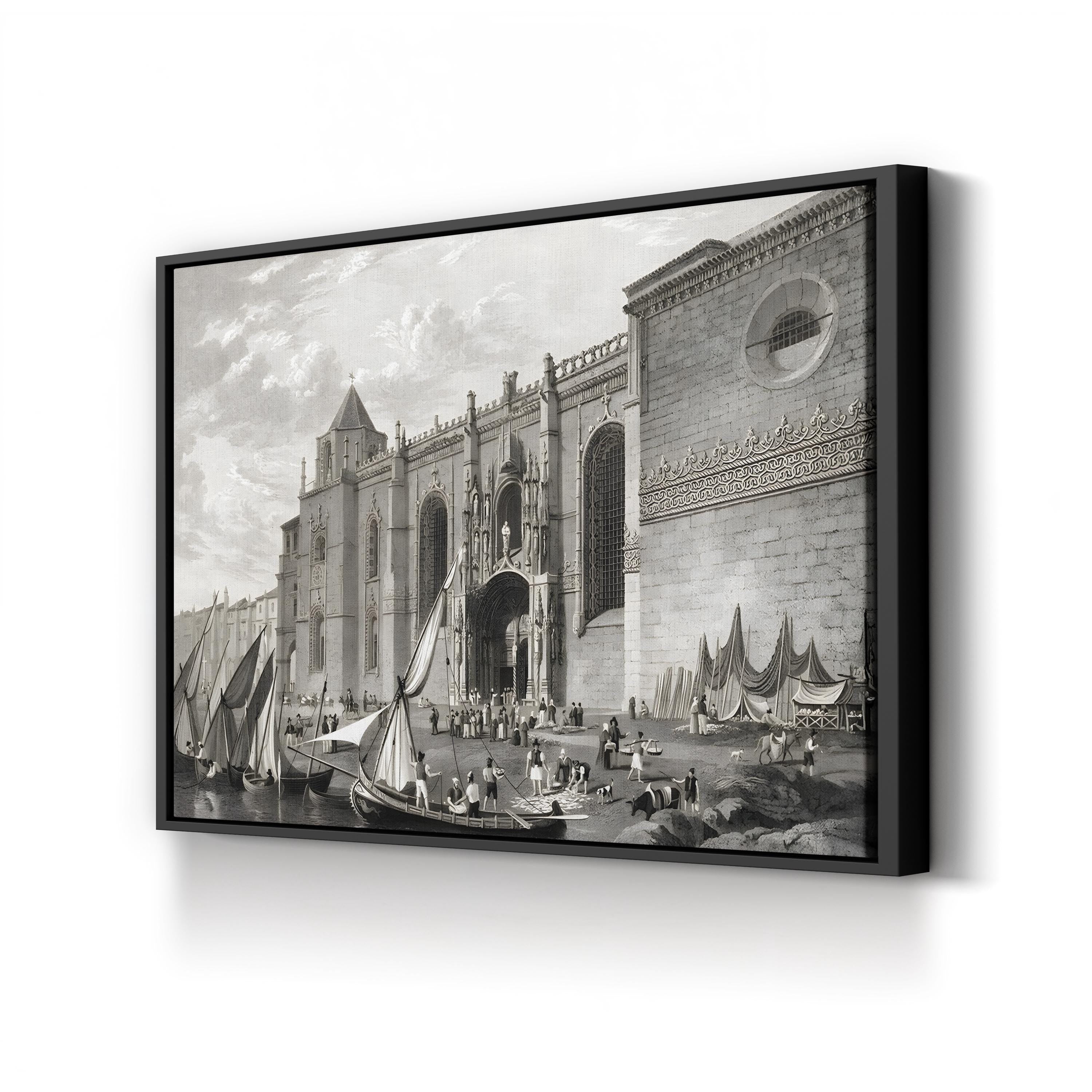 Lisbon, Convent of St. Geronymo, Belém Wall Art by Robert Batty – Vintage Architectural