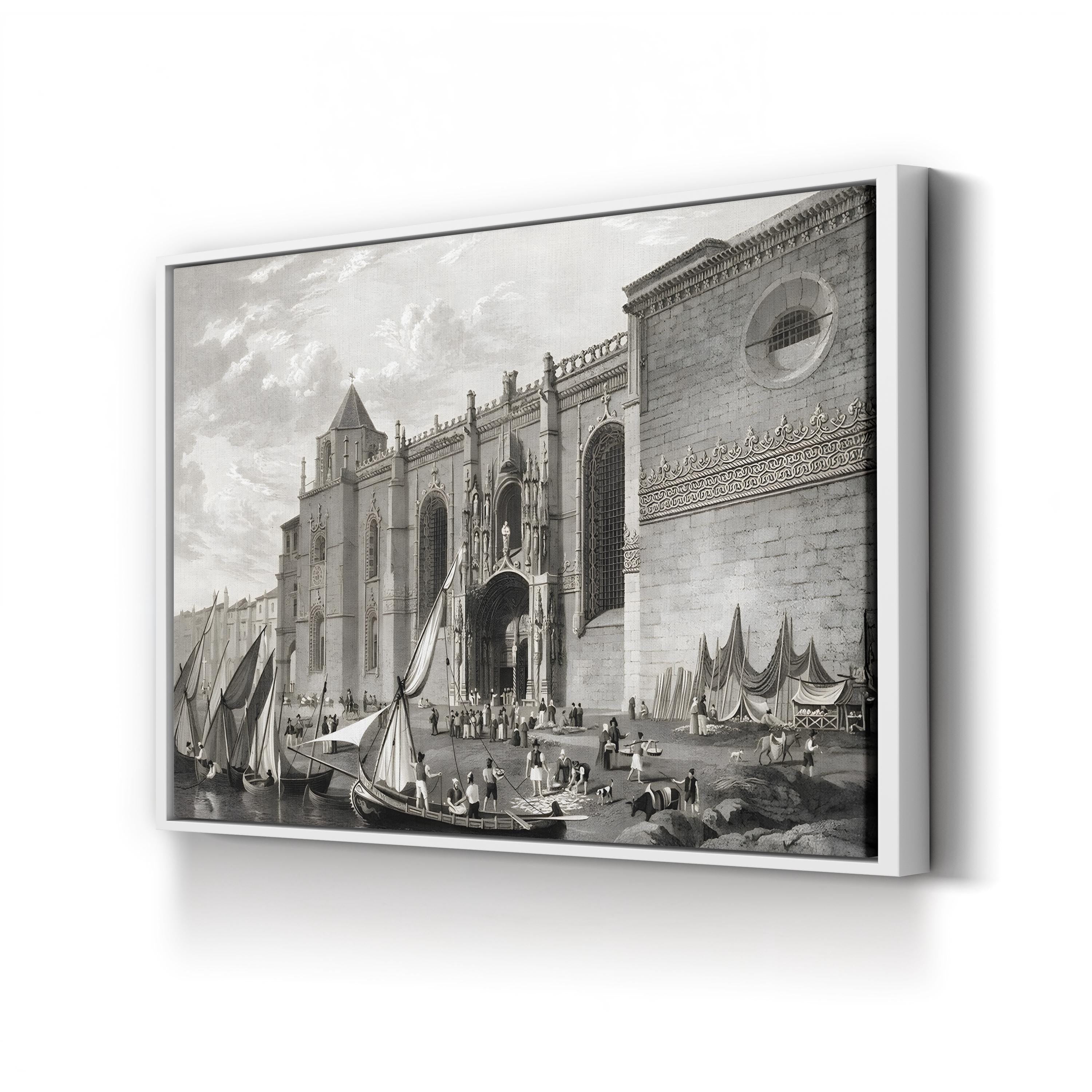 Lisbon, Convent of St. Geronymo, Belém Wall Art by Robert Batty – Vintage Architectural