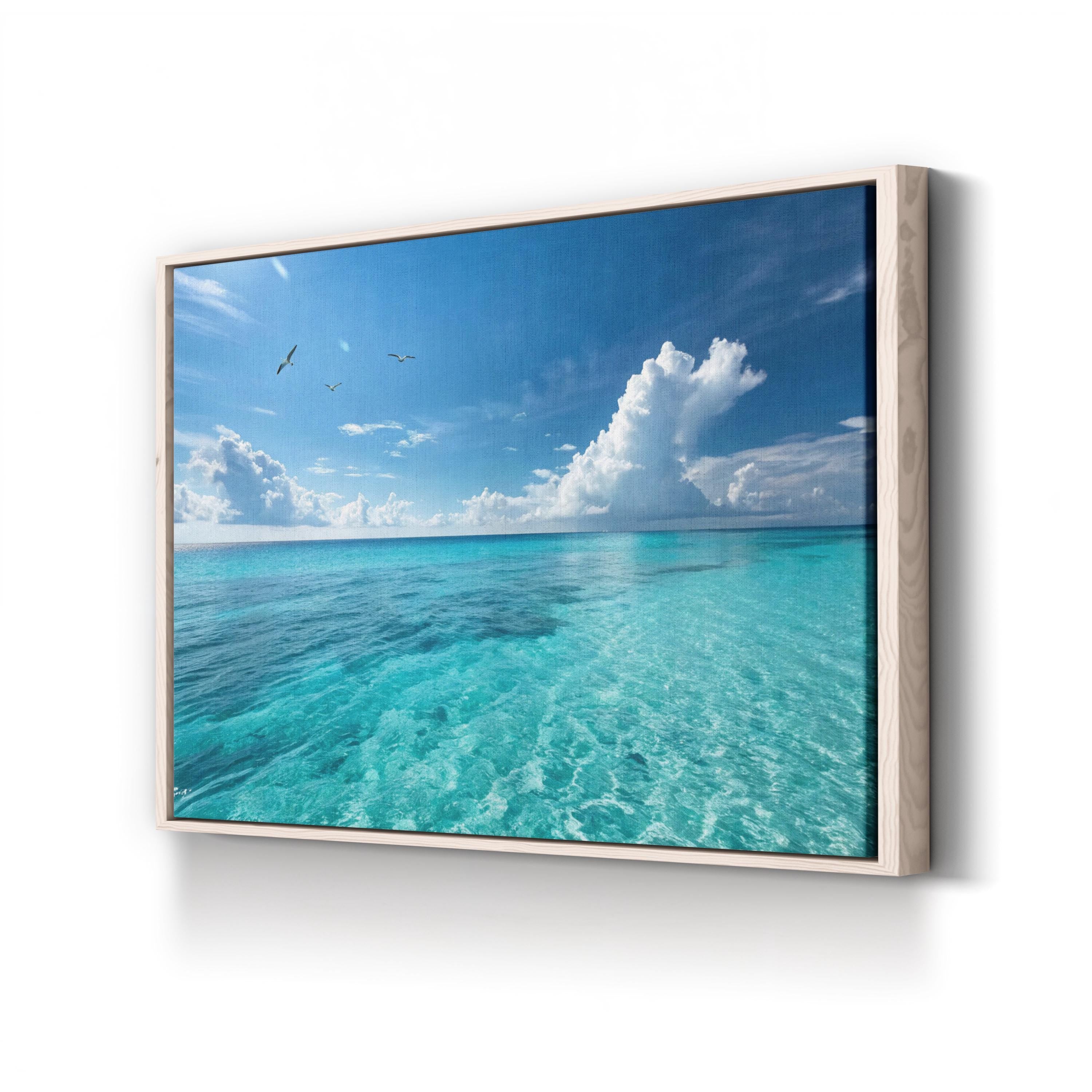 Curaçao Caribbean Ocean – Vintage Photography Wall Art | Aerial Coastal Canvas Print