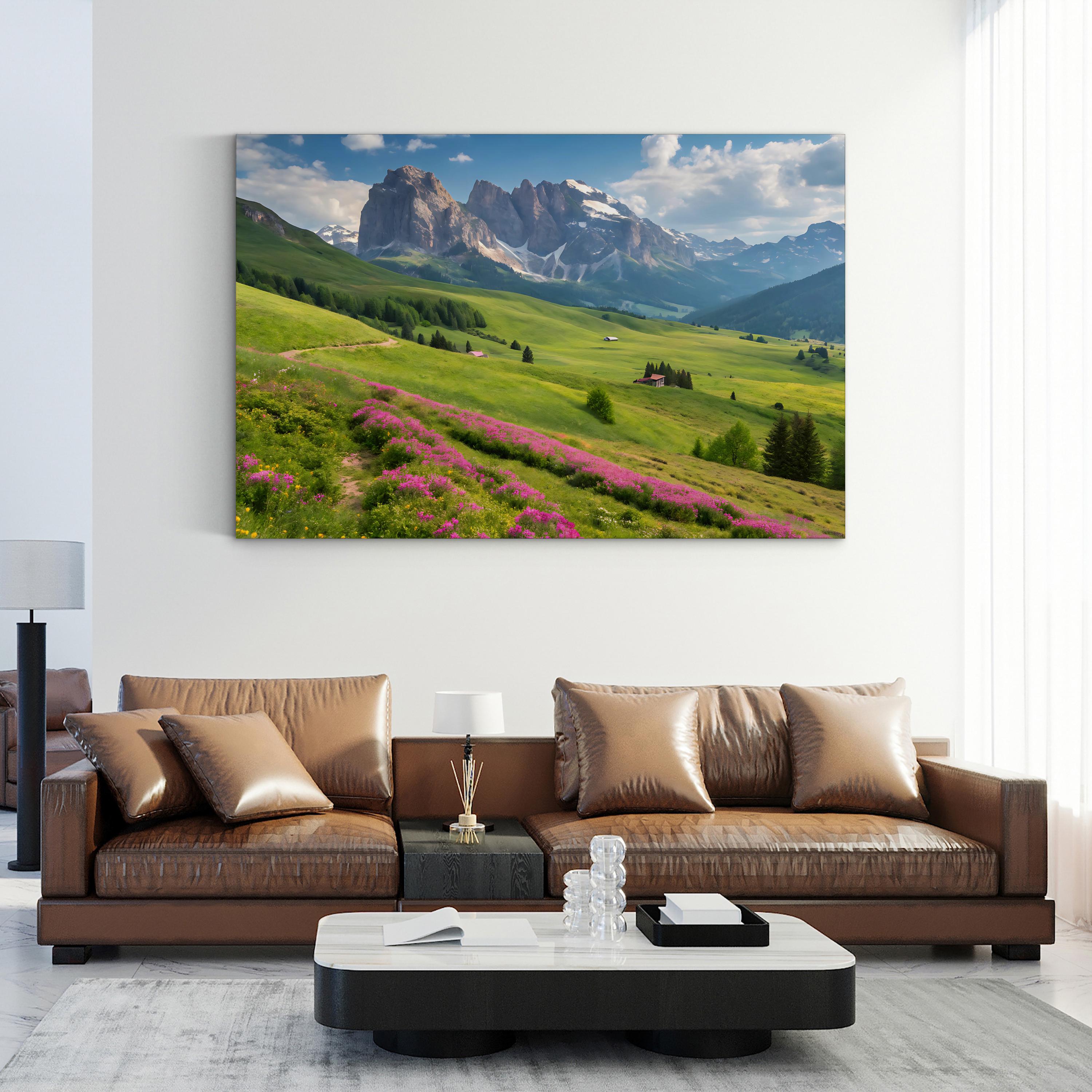 Glacier National Park Golden Hour – Vintage Photography Wall Art | Mountain Canvas Print