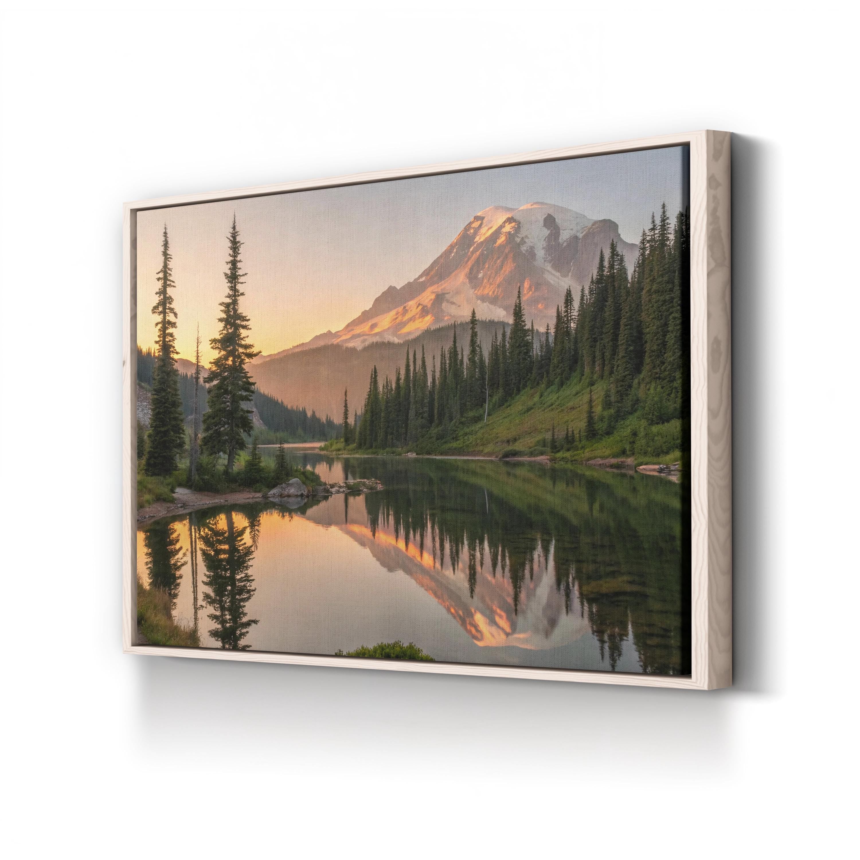 Icelandic Road Mountain Reflection – Vintage Photography Wall Art | Scenic Landscape Canvas Print