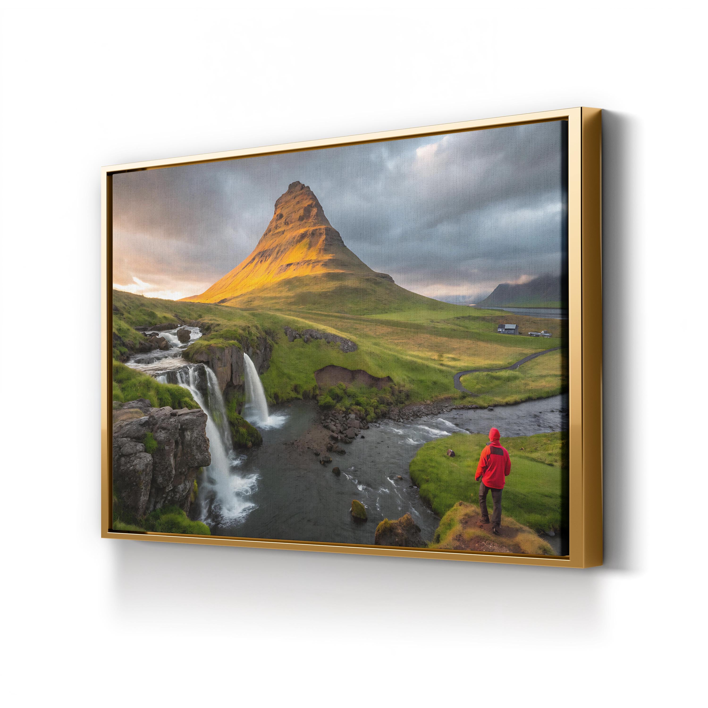 Kirkjufell Mountain Iceland – Vintage Photography Wall Art | Landscape Canvas Print
