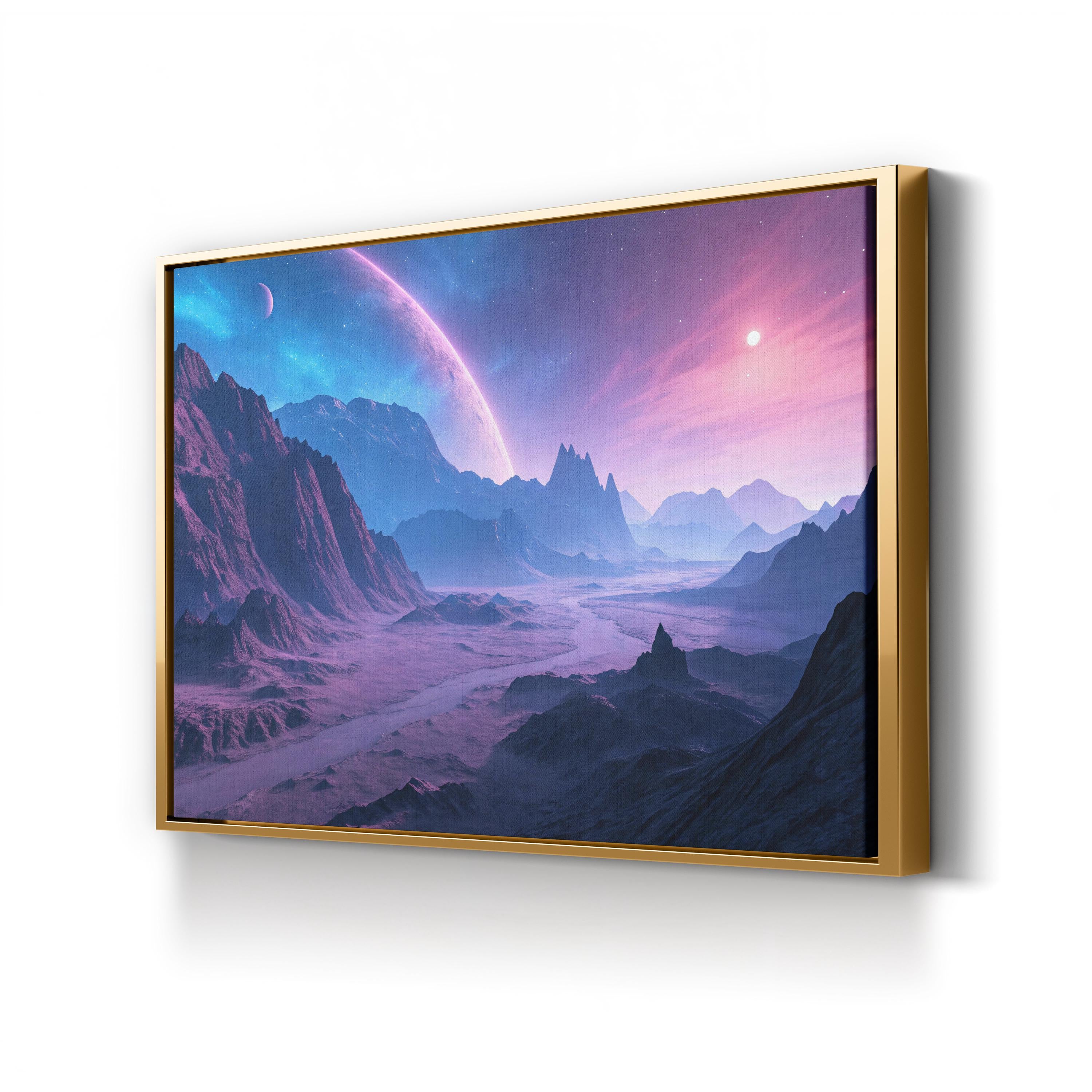 Lamentis Outworld Sci-Fi – Period Illustration Wall Art | Space Landscape Canvas Print