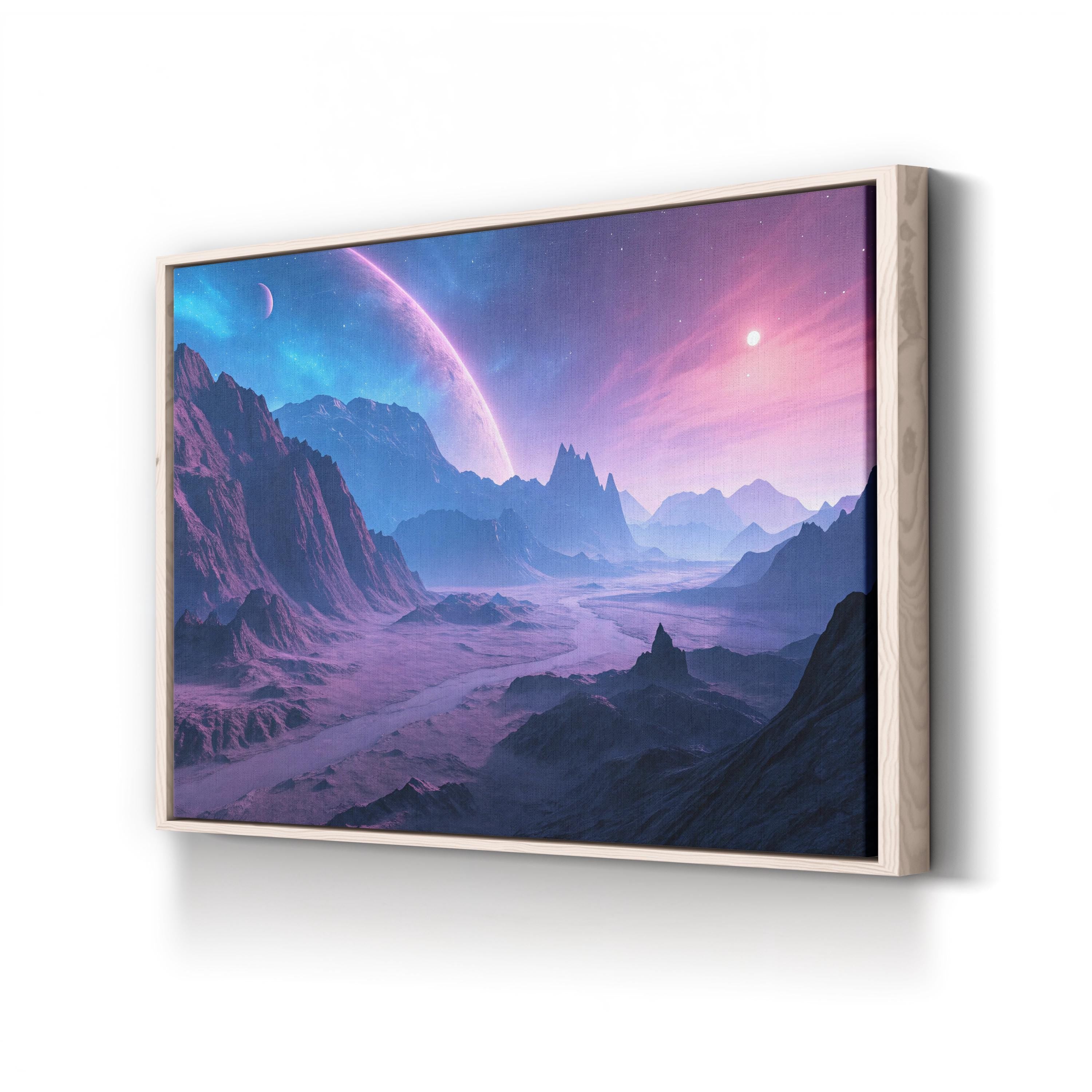 Lamentis Outworld Sci-Fi – Period Illustration Wall Art | Space Landscape Canvas Print
