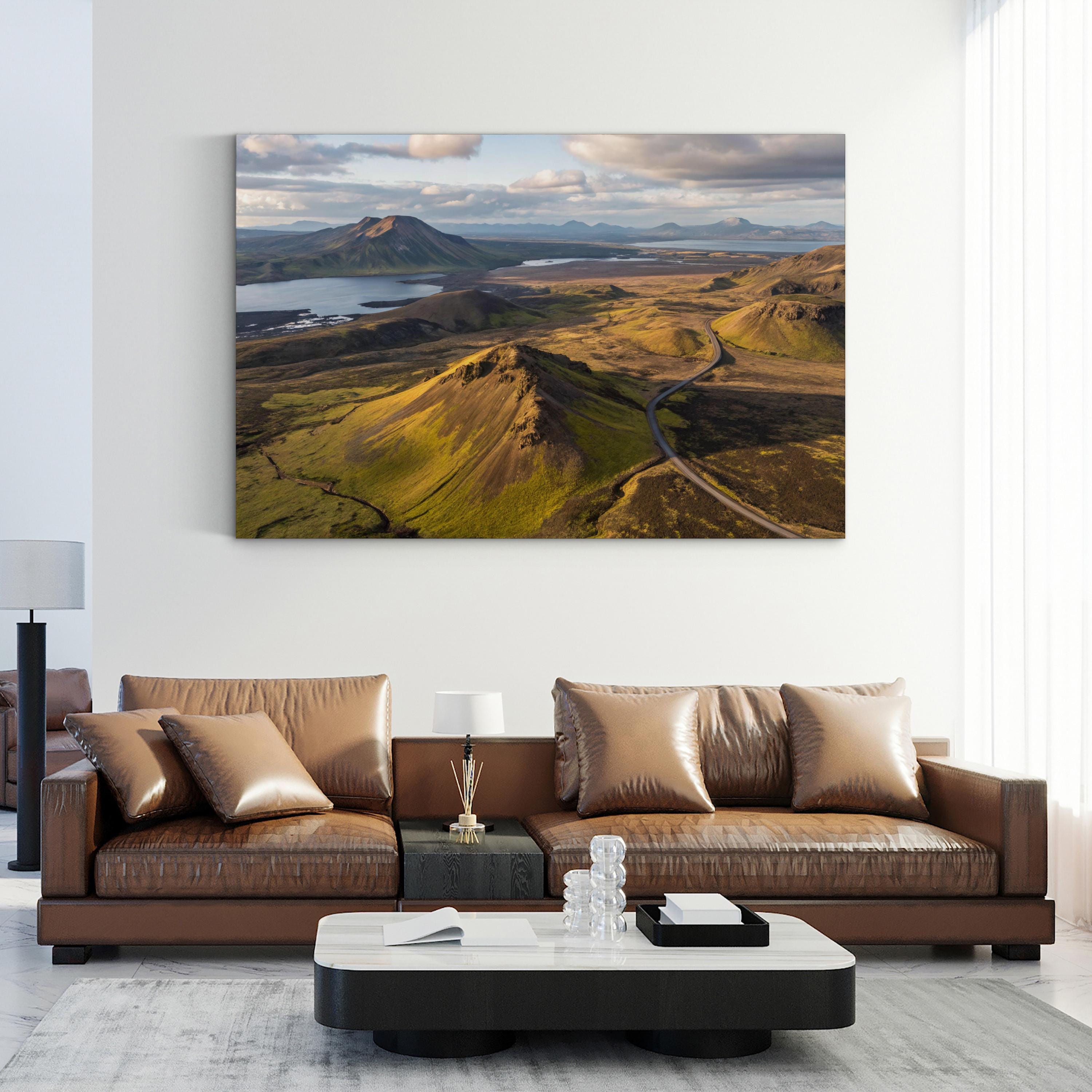 Landmannalaugar Volcanic Iceland – Vintage Photography Wall Art | Geothermal Landscape Canvas Print