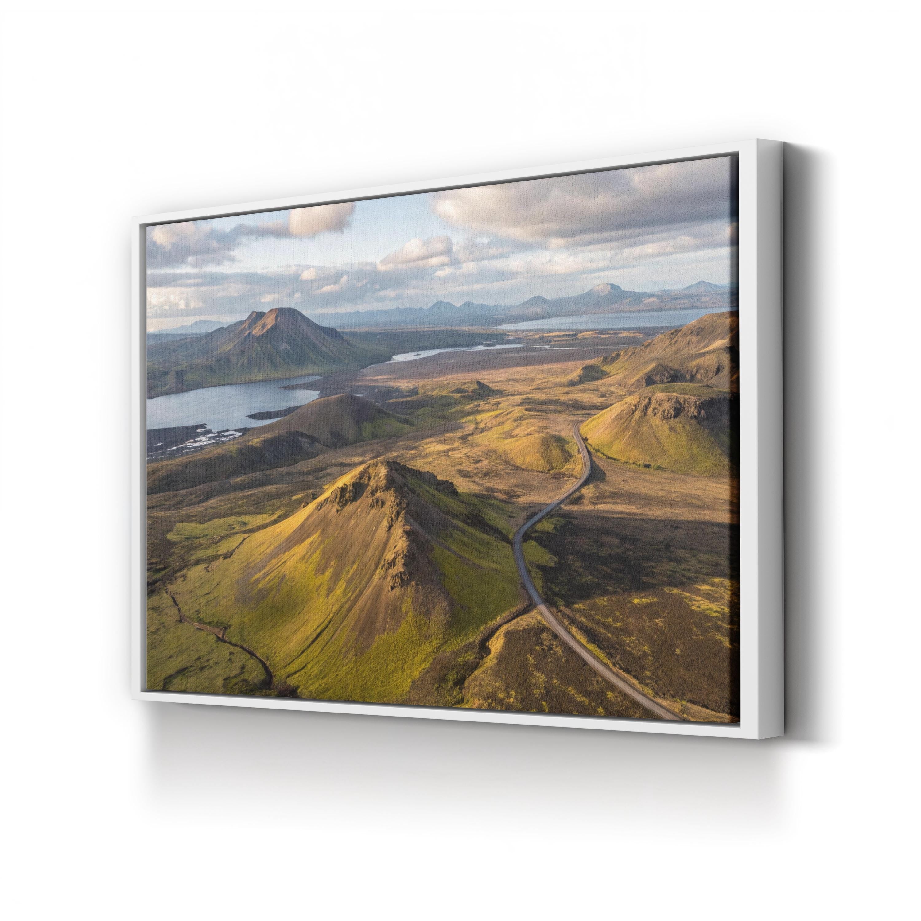 Landmannalaugar Volcanic Iceland – Vintage Photography Wall Art | Geothermal Landscape Canvas Print