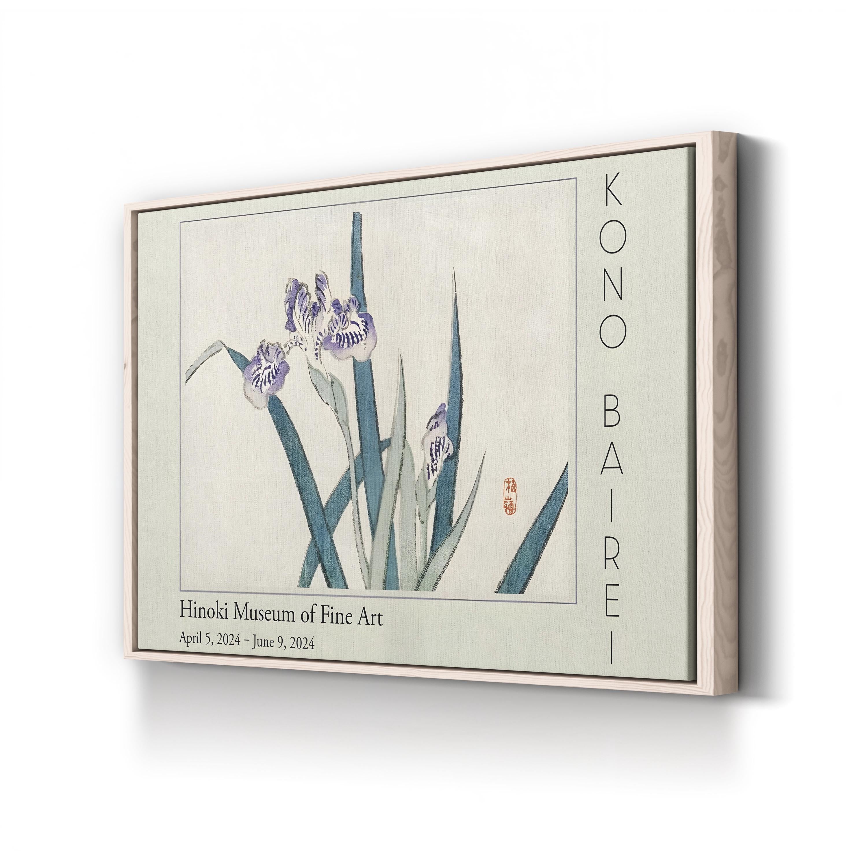 Barei Exhibition Flowers II Wall Art by Kōno Bairei – Vintage Japanese Botanical Canvas Print