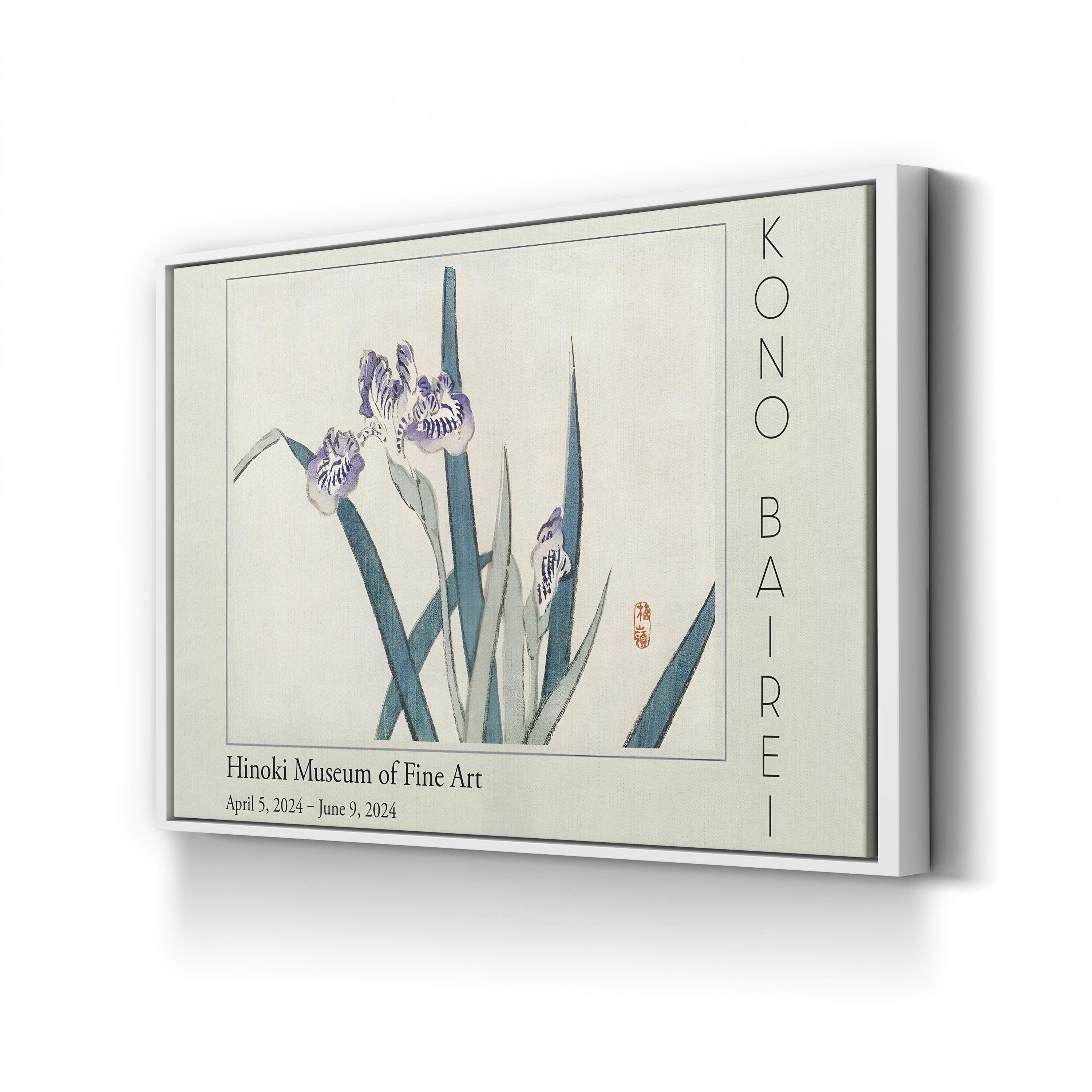 Barei Exhibition Flowers II Wall Art by Kōno Bairei – Vintage Japanese Botanical Canvas Print