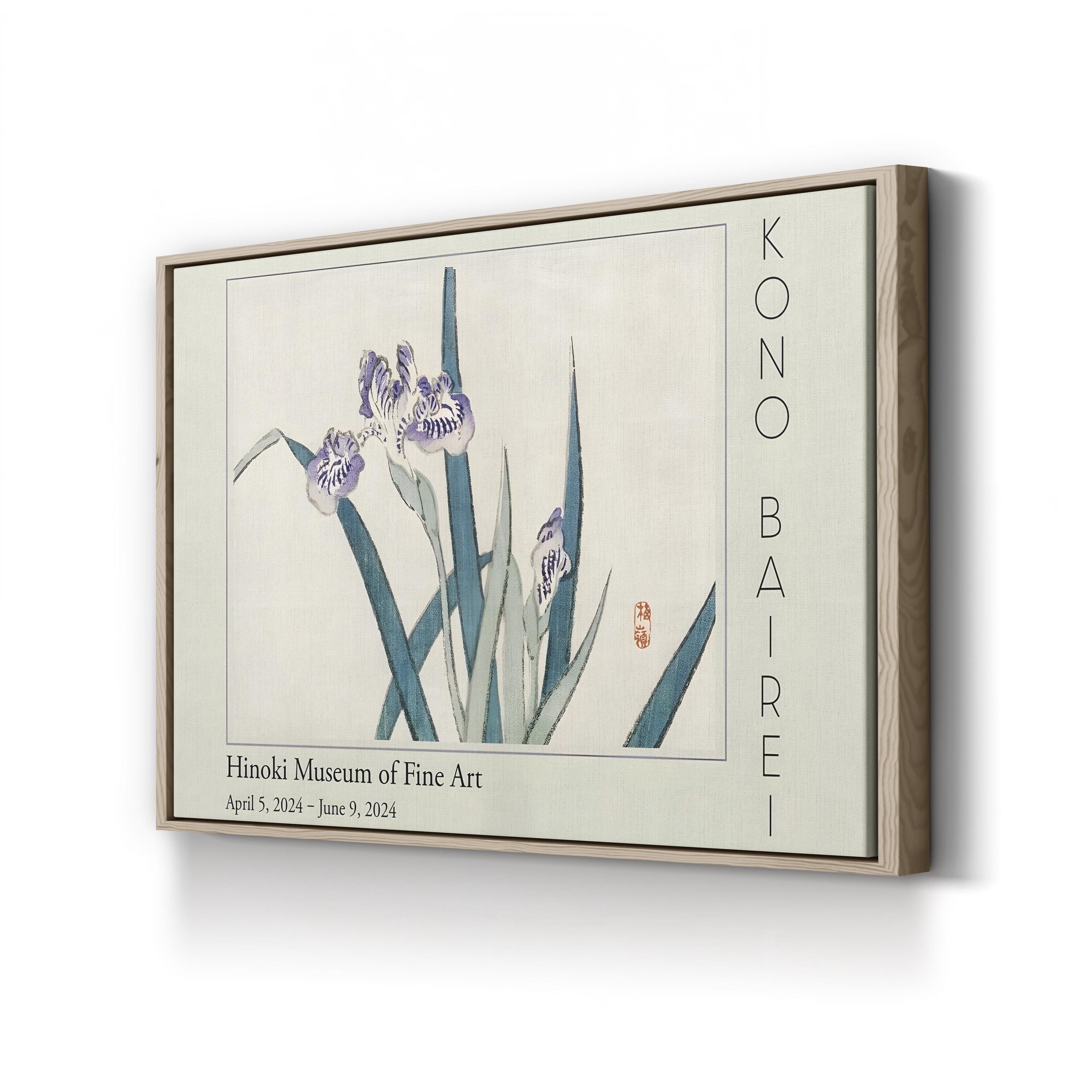 Barei Exhibition Flowers II Wall Art by Kōno Bairei – Vintage Japanese Botanical Canvas Print