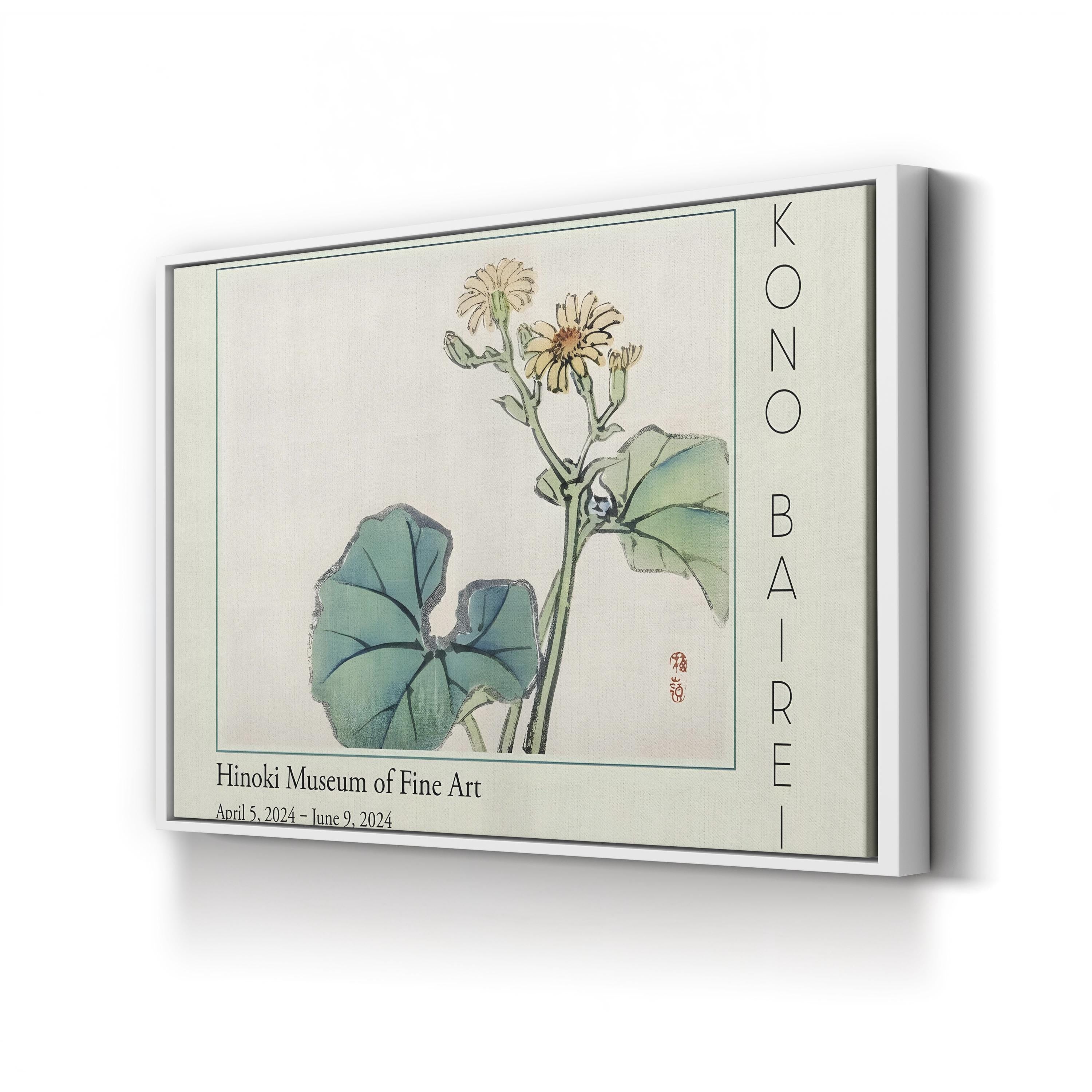 Barei Exhibition Flowers IV Wall Art by Kōno Bairei – Vintage Japanese Botanical Canvas Print