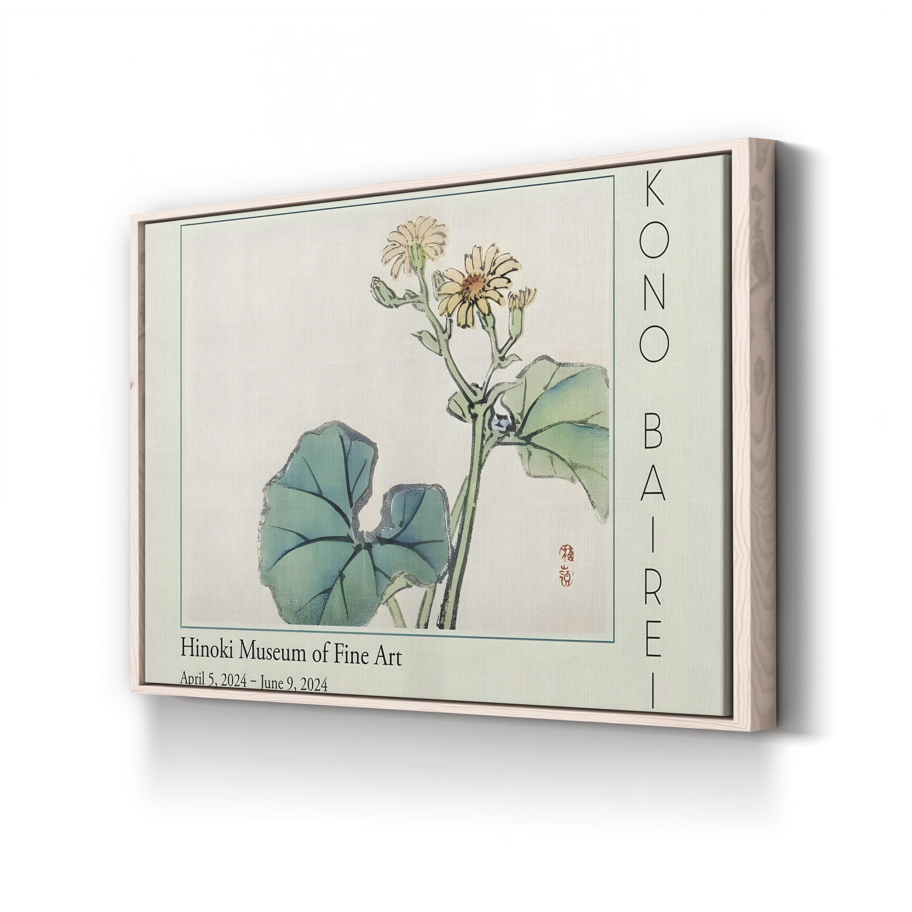 Barei Exhibition Flowers IV Wall Art by Kōno Bairei – Vintage Japanese Botanical Canvas Print