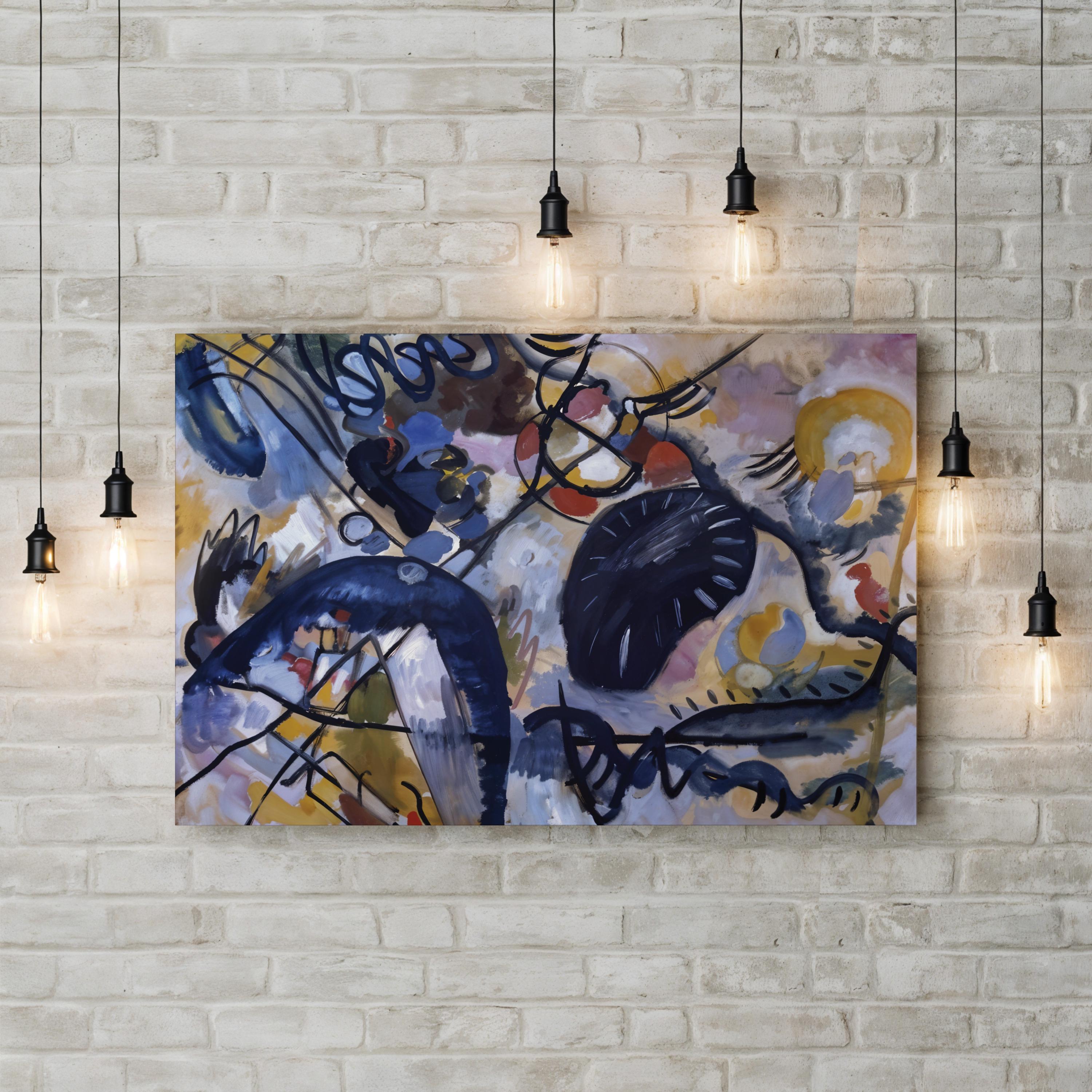 Black Spot, 1912 Wall Art by Wassily Kandinsky | Early Abstract Modernism Canvas Print