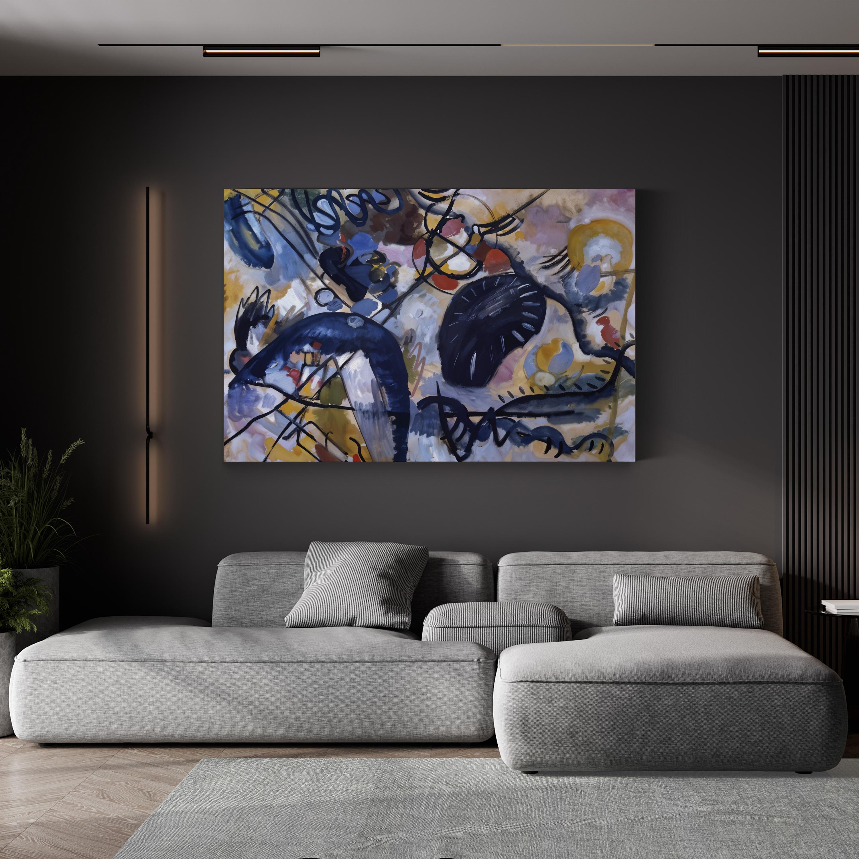 Black Spot, 1912 Wall Art by Wassily Kandinsky | Early Abstract Modernism Canvas Print