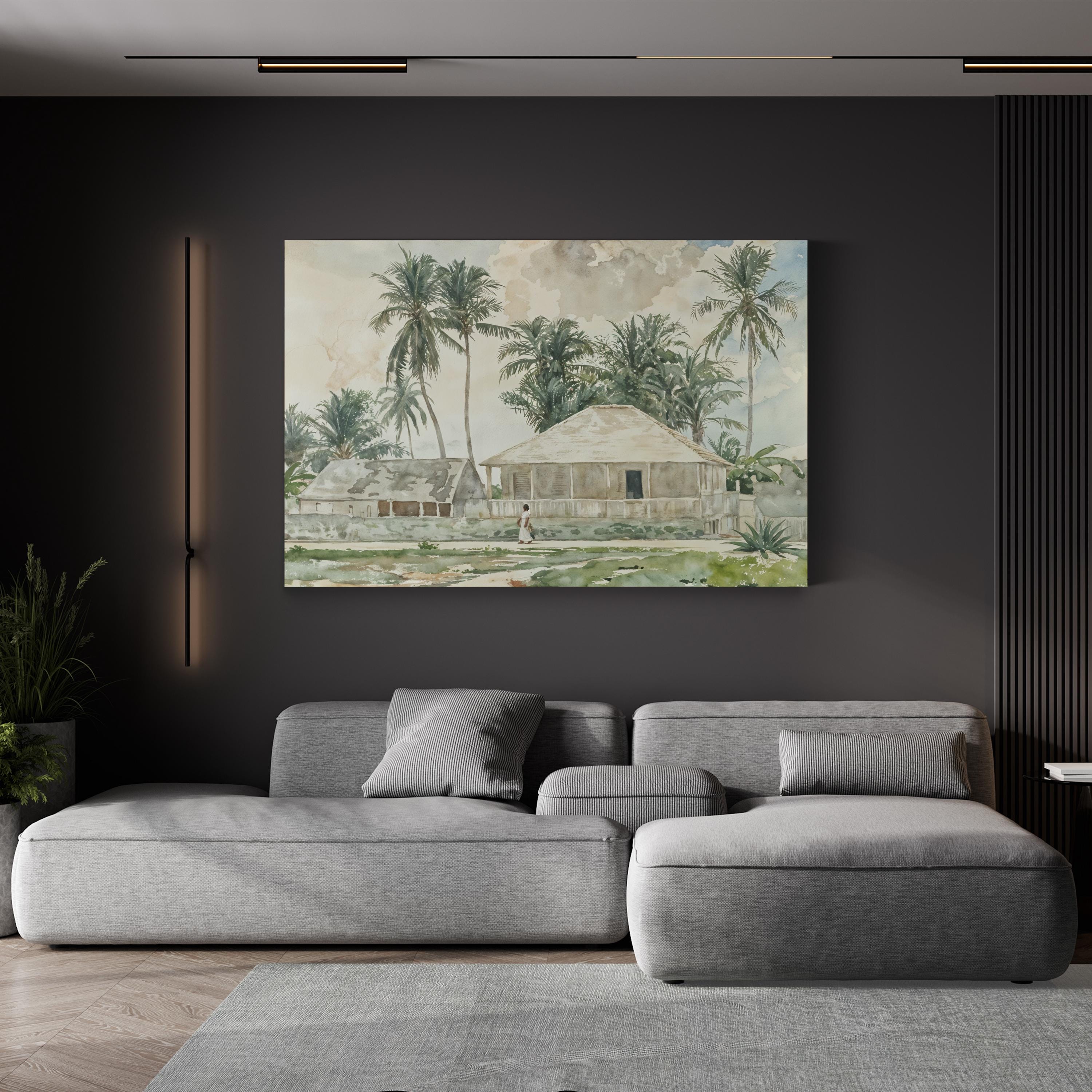 Nassau Coastal Cabins, Bahamas canvas print, gallery canvas