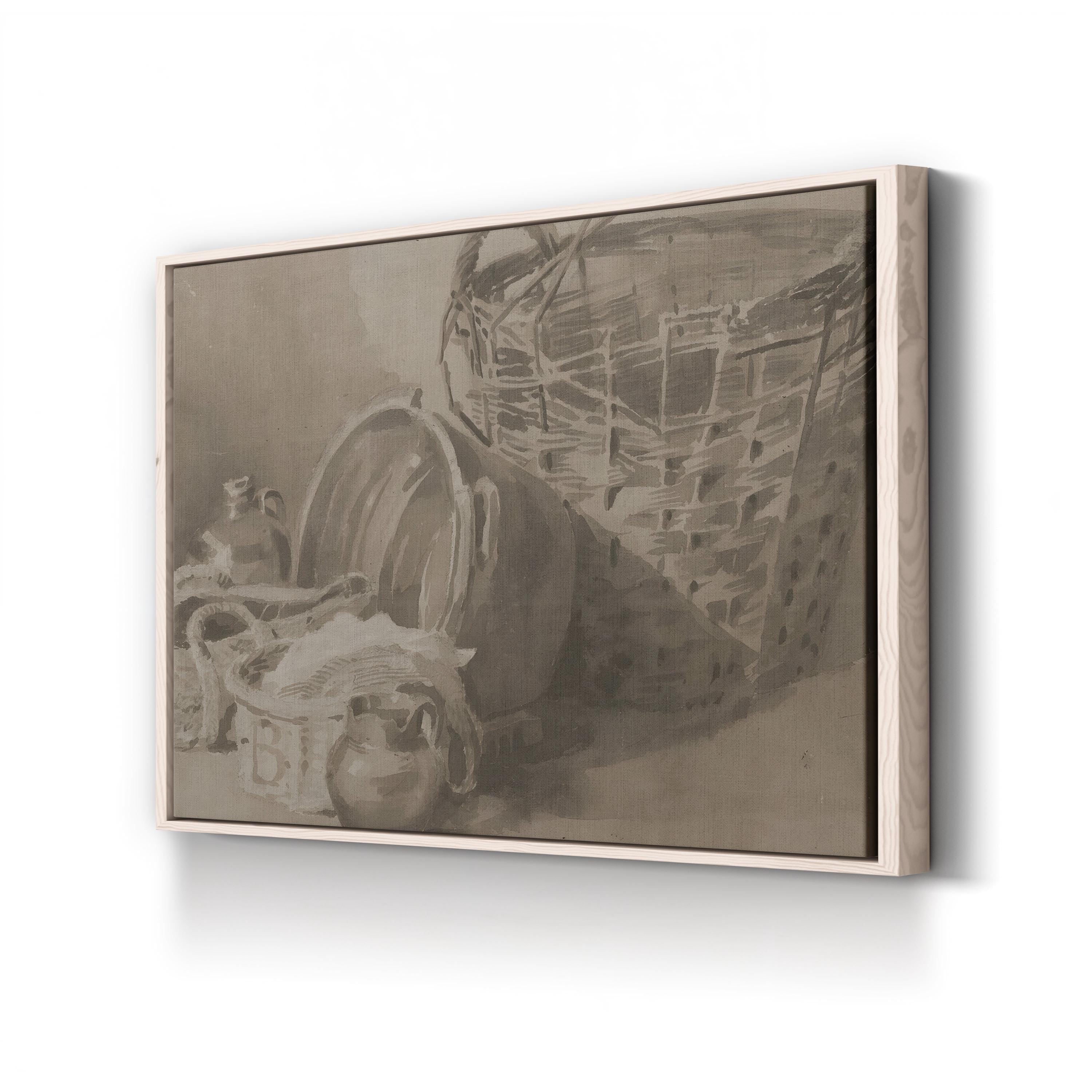 Dewint’s Basket Still Life II Wall Art – Classical Rustic Still Life by Peter de Wint