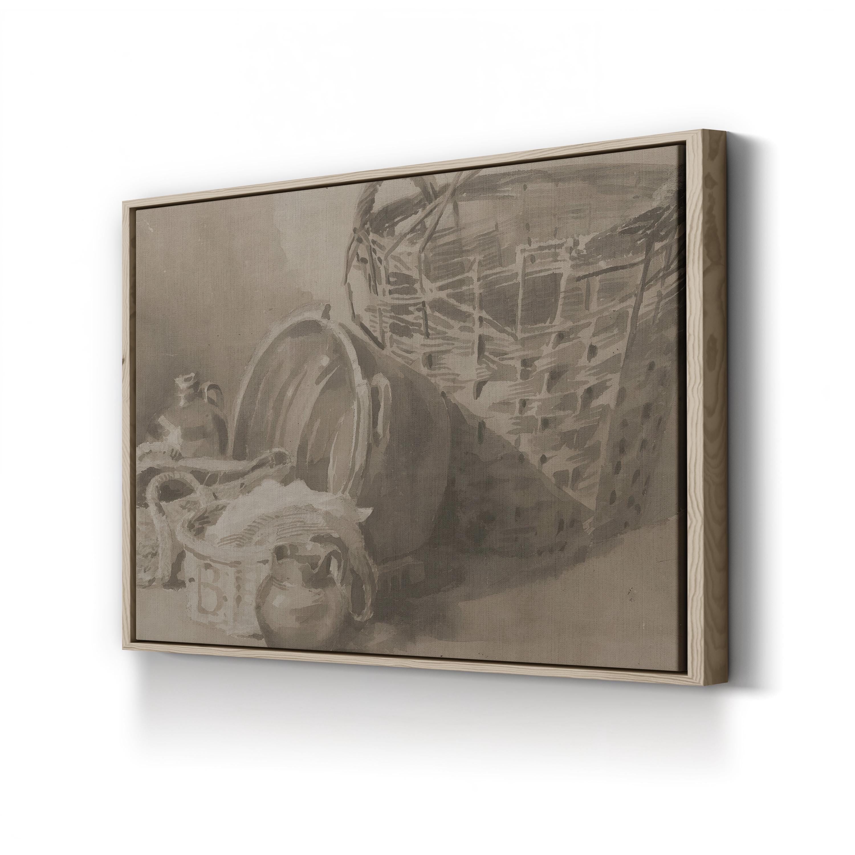 Dewint’s Basket Still Life II Wall Art – Classical Rustic Still Life by Peter de Wint
