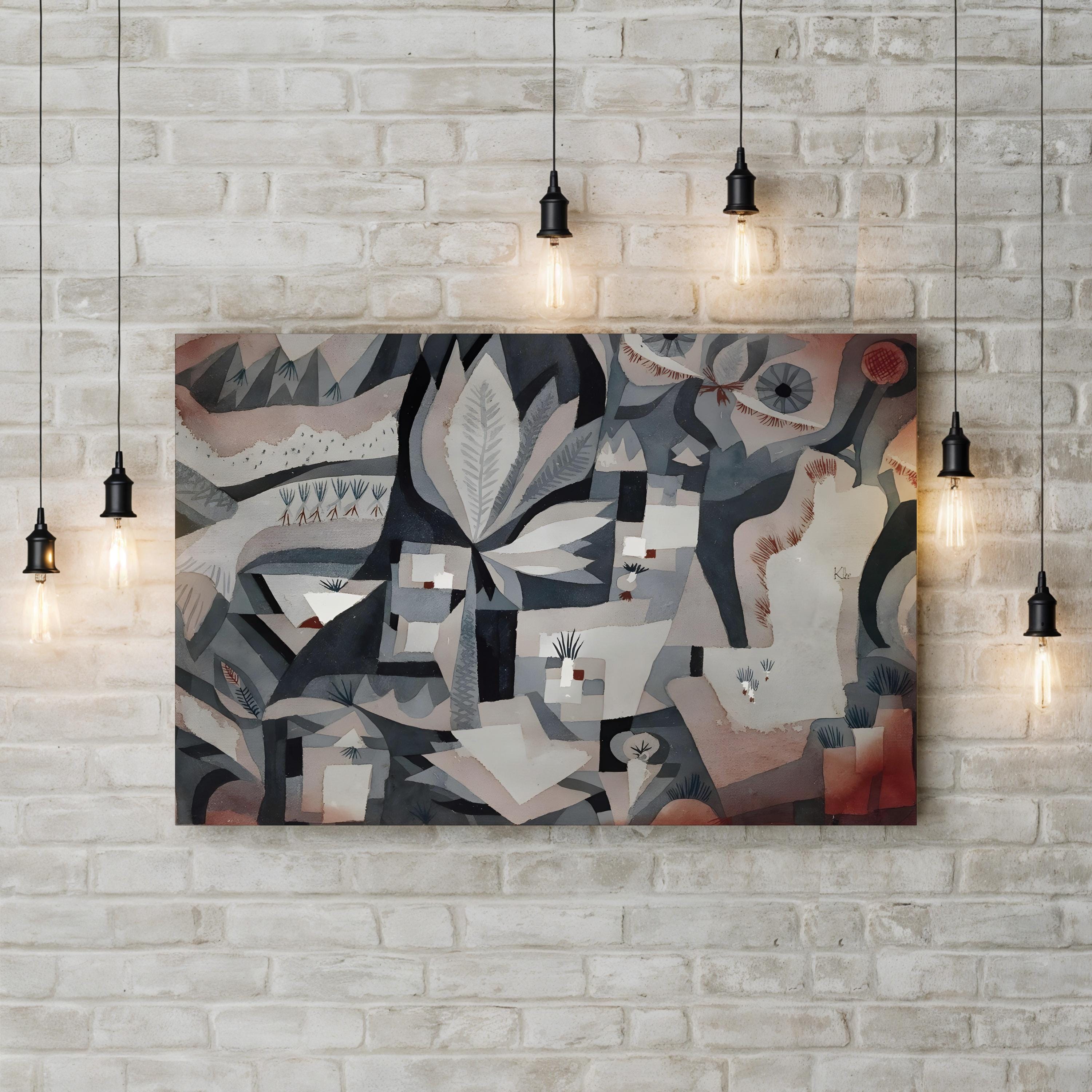 Dry Cooler Garden, 1921 Wall Art – Paul Klee | Modern Abstract Nature Canvas Print