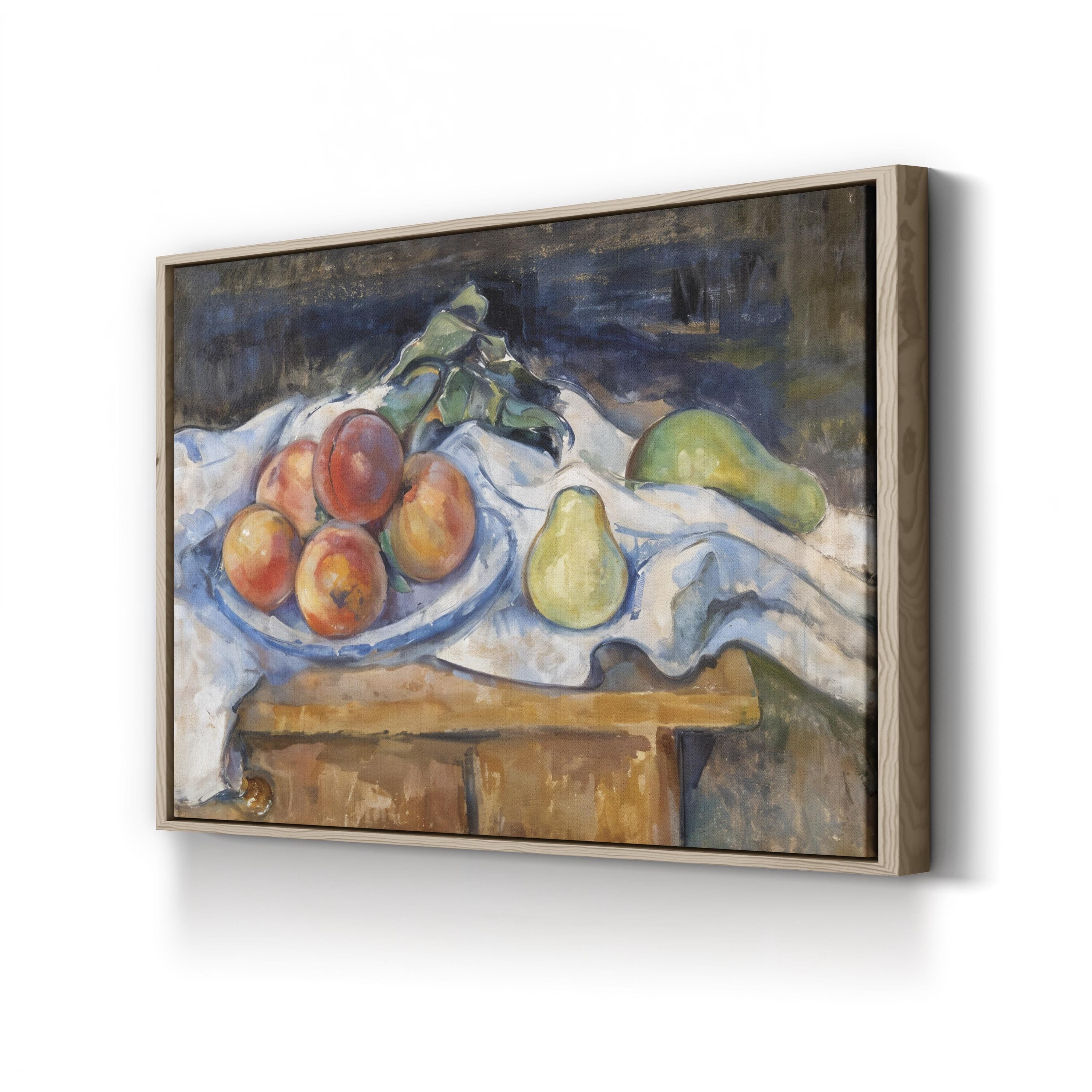 Fruit On a Table, 1890–93 Wall Art by Paul Cézanne – Classic Still Life Canvas Print