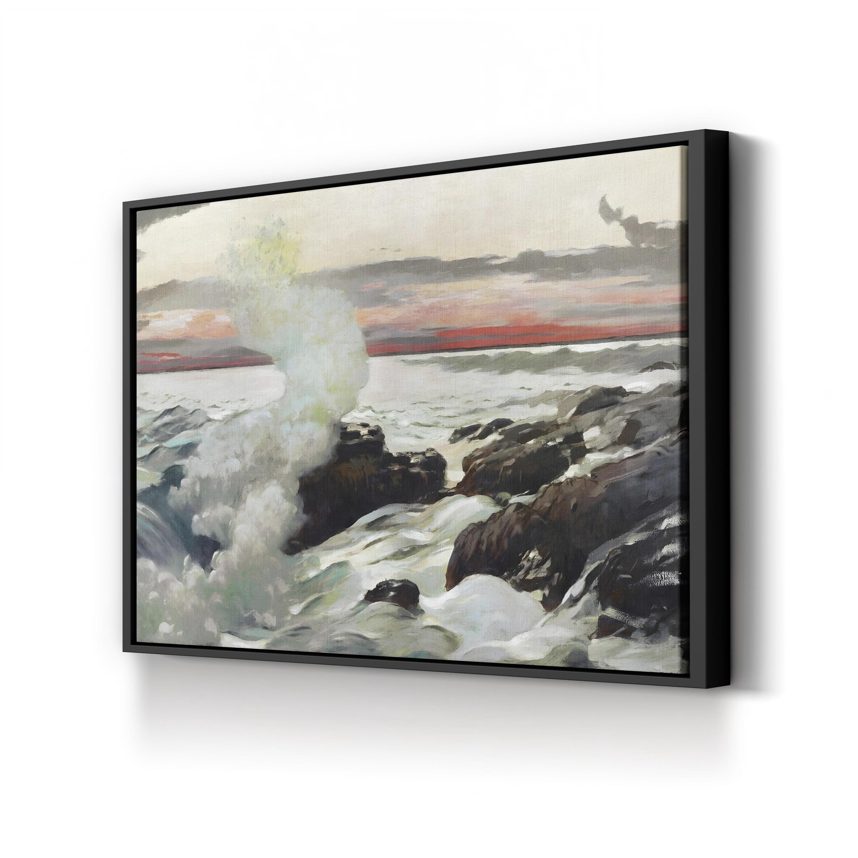 Homer’s Crashing Waves II Wall Art by Winslow Homer | Dramatic Ocean Seascape Canvas