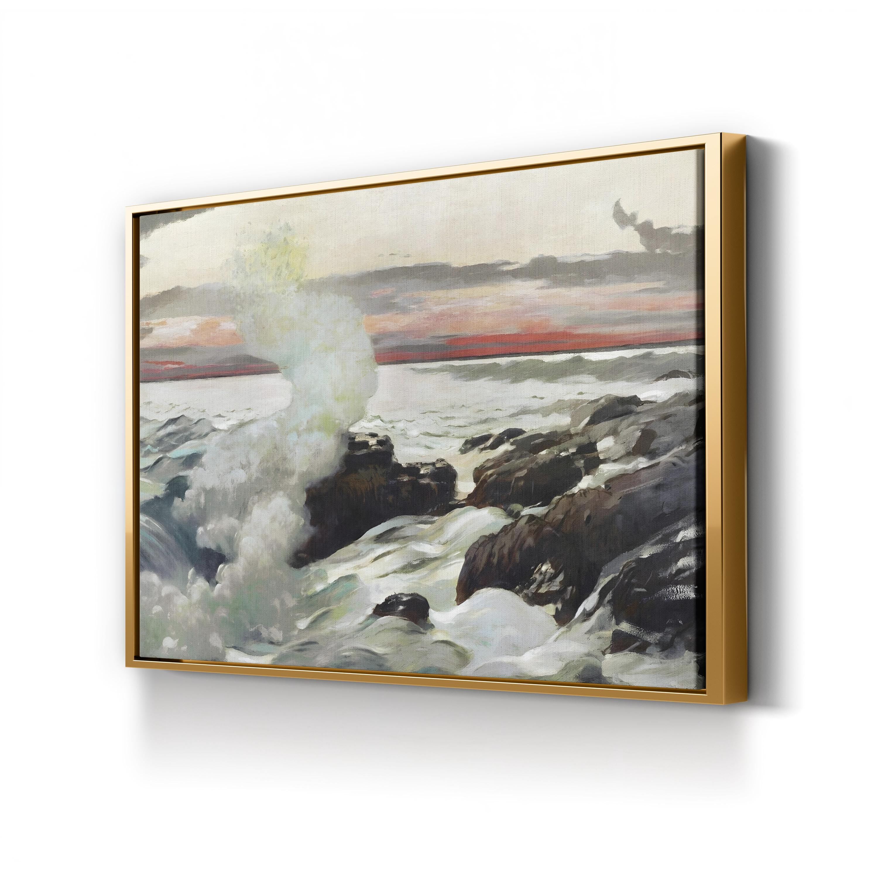 Homer’s Crashing Waves II Wall Art by Winslow Homer | Dramatic Ocean Seascape Canvas